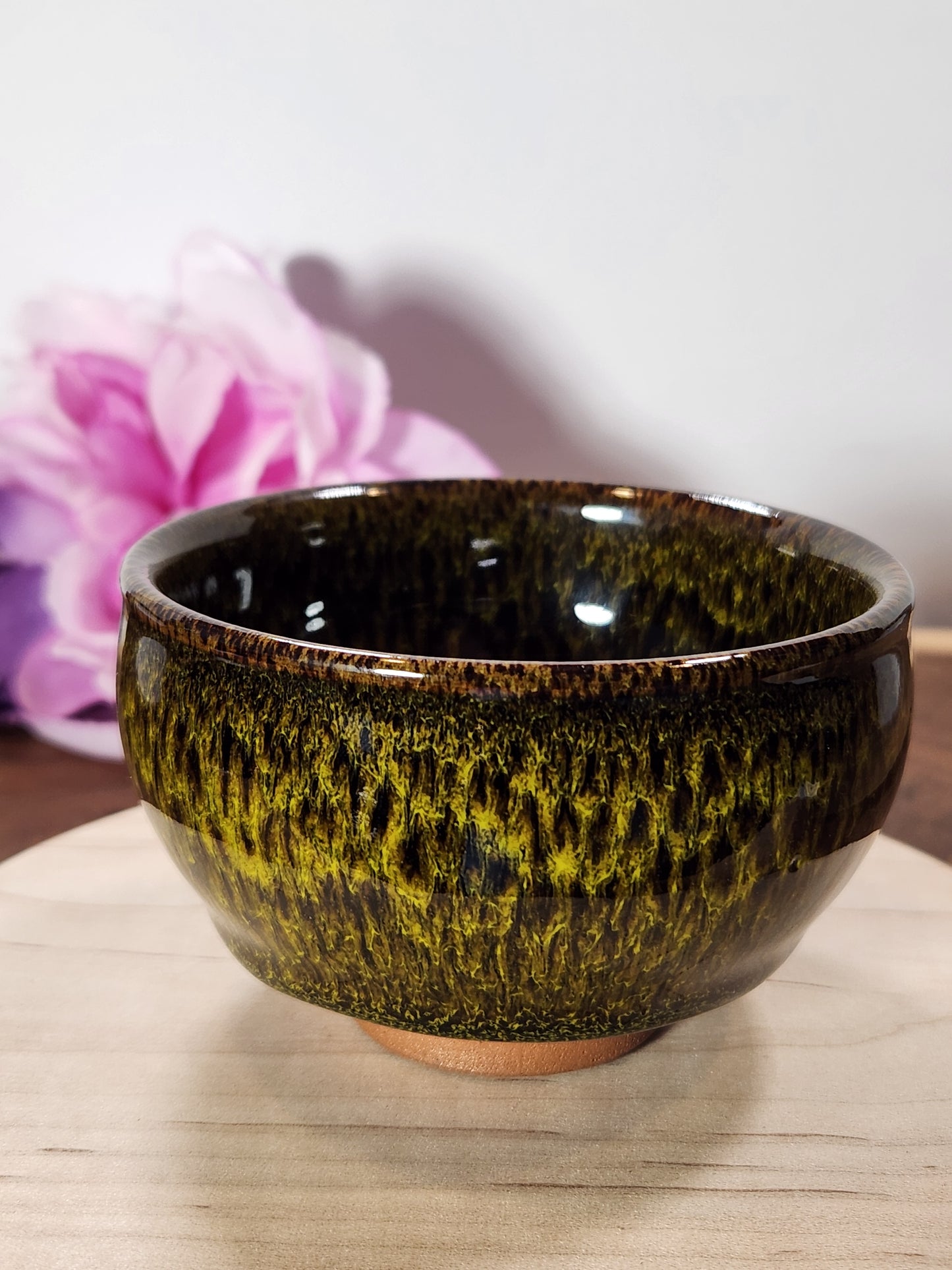 "Dragons Eye" Jian Zhan Tea Cup Amazing Yellow Green pattern