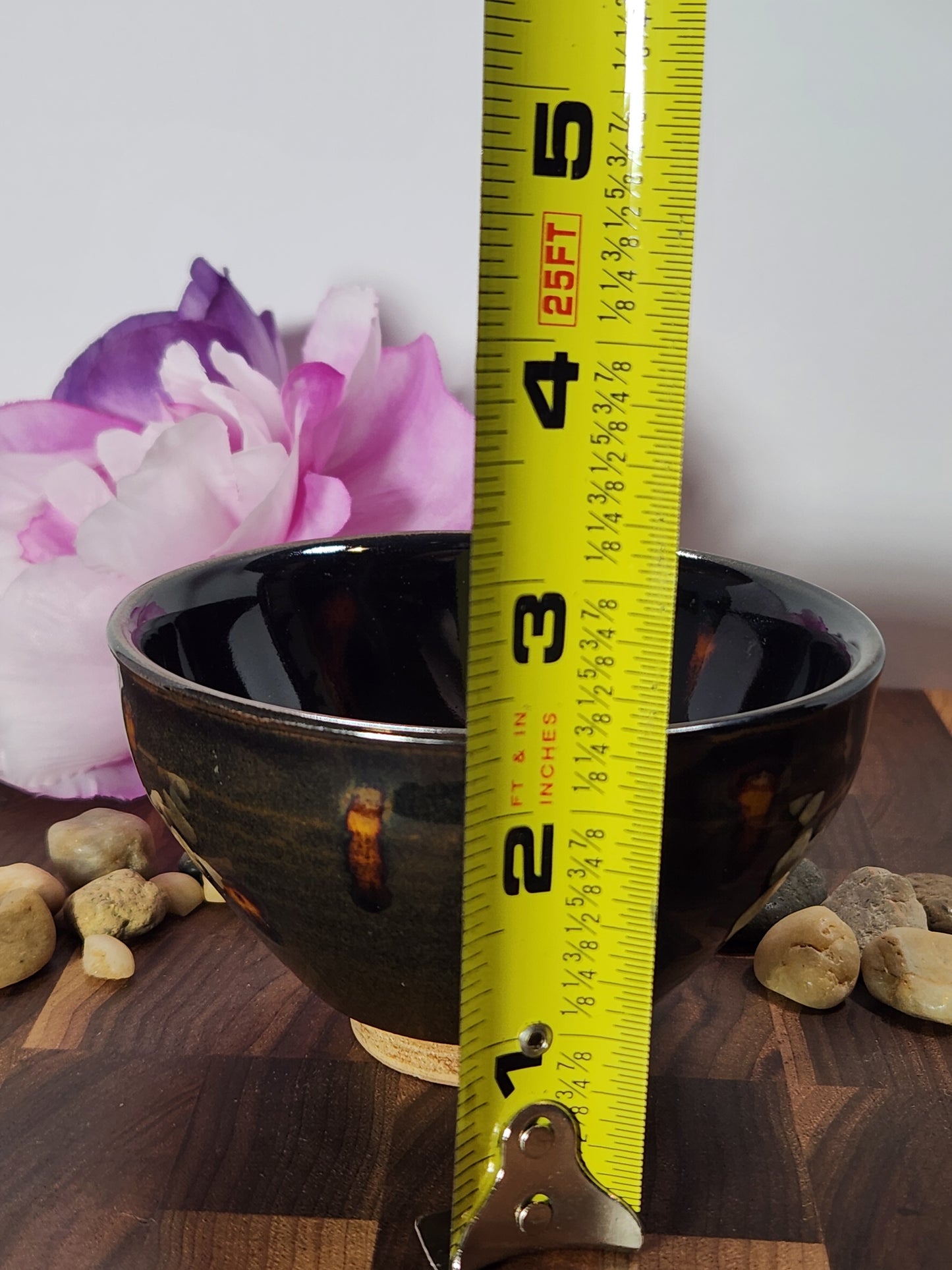 Black and Orange Jian Zhan Tea Cup Unique design "Tomato Seeds"