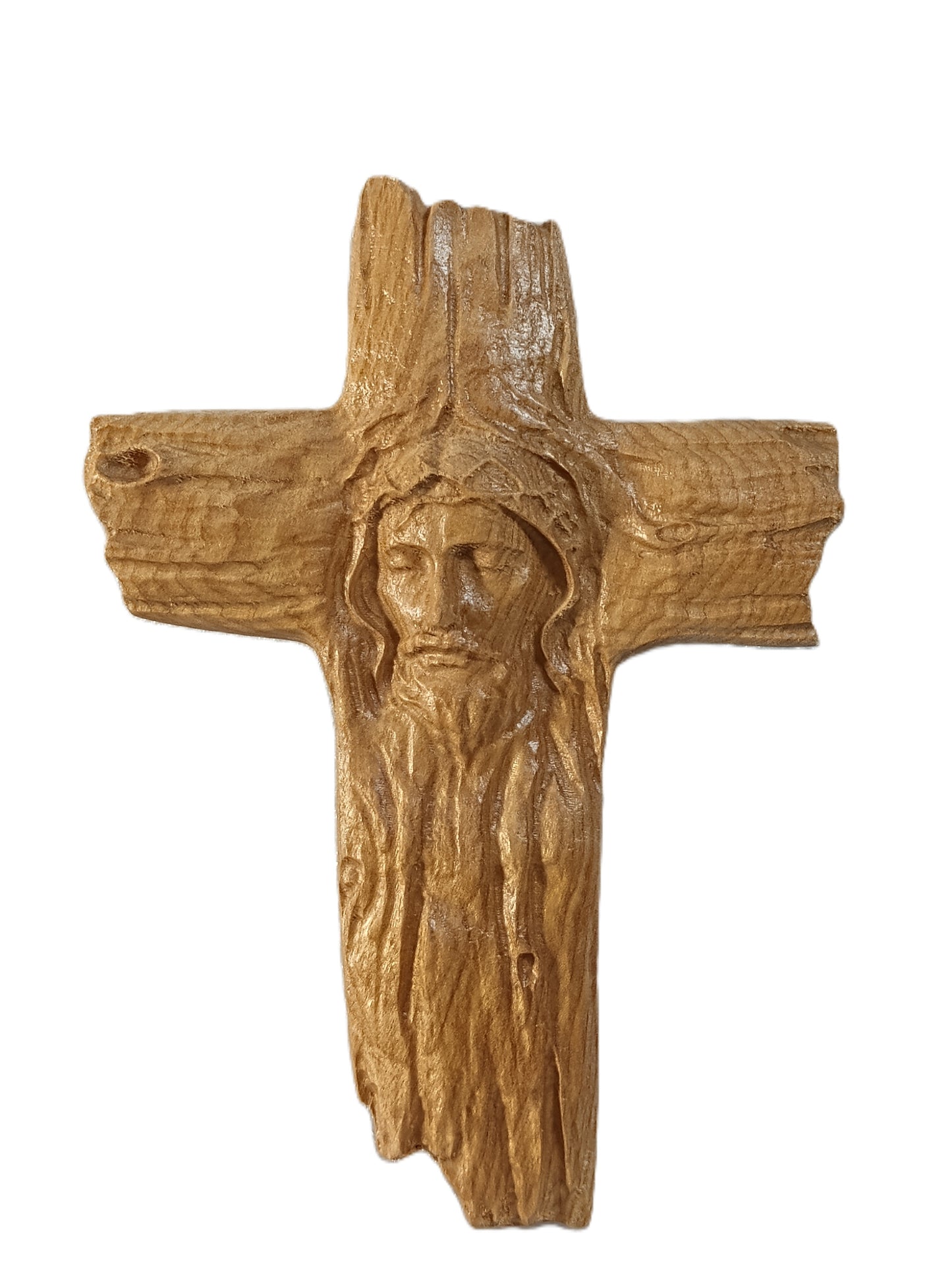 Rustic Wood Cross, Handcrafted, Maple/Birch Veteran Made, American Pride