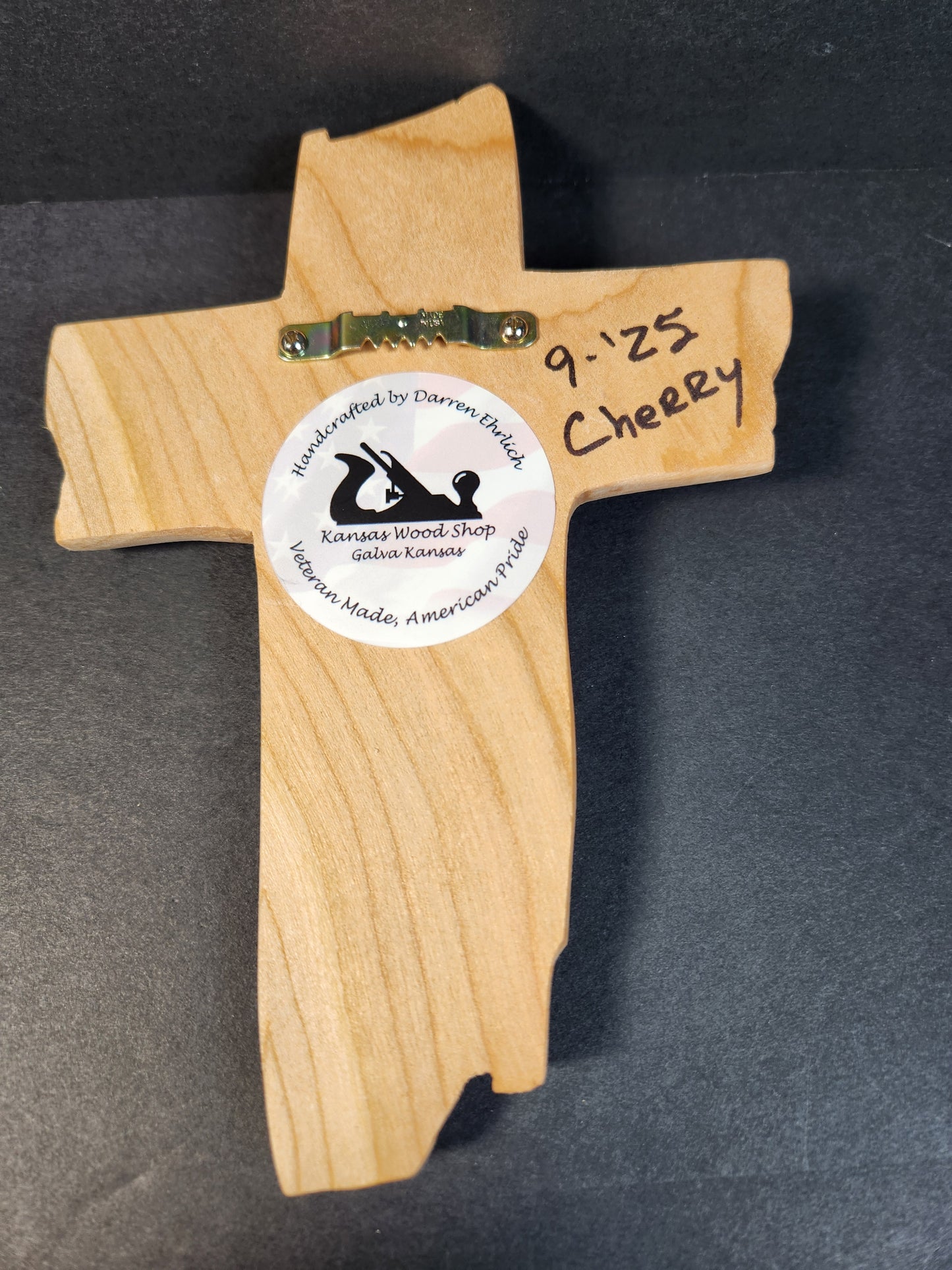 Rustic Wood Cross, Handcrafted, Cherry Veteran Made, American Pride (Copy)
