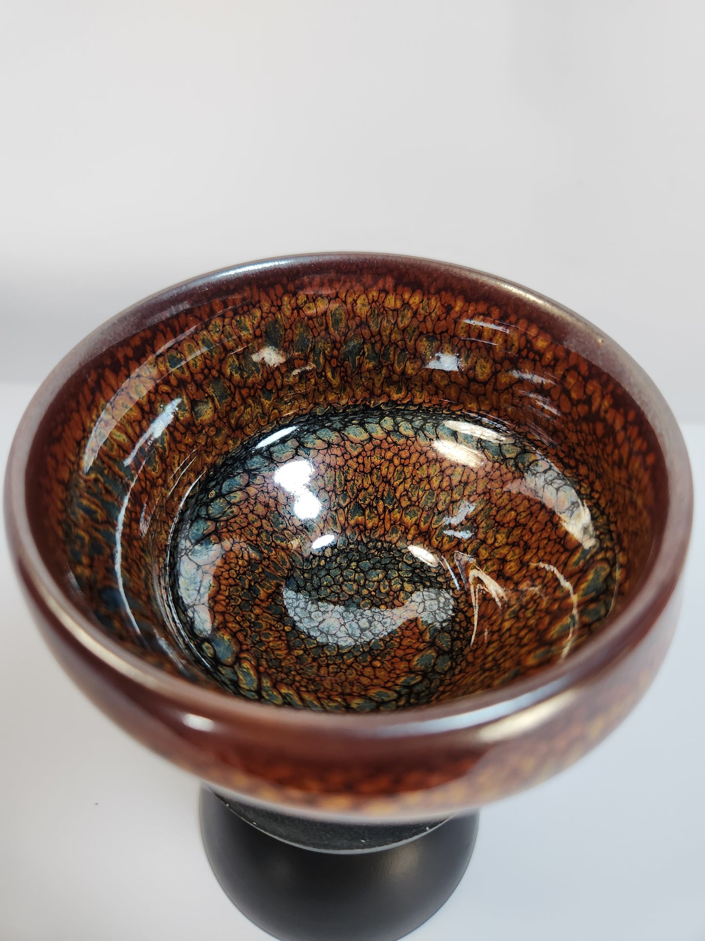 Partridge Feather "Sleeping Dragon" Jian Zhan Tea Cup