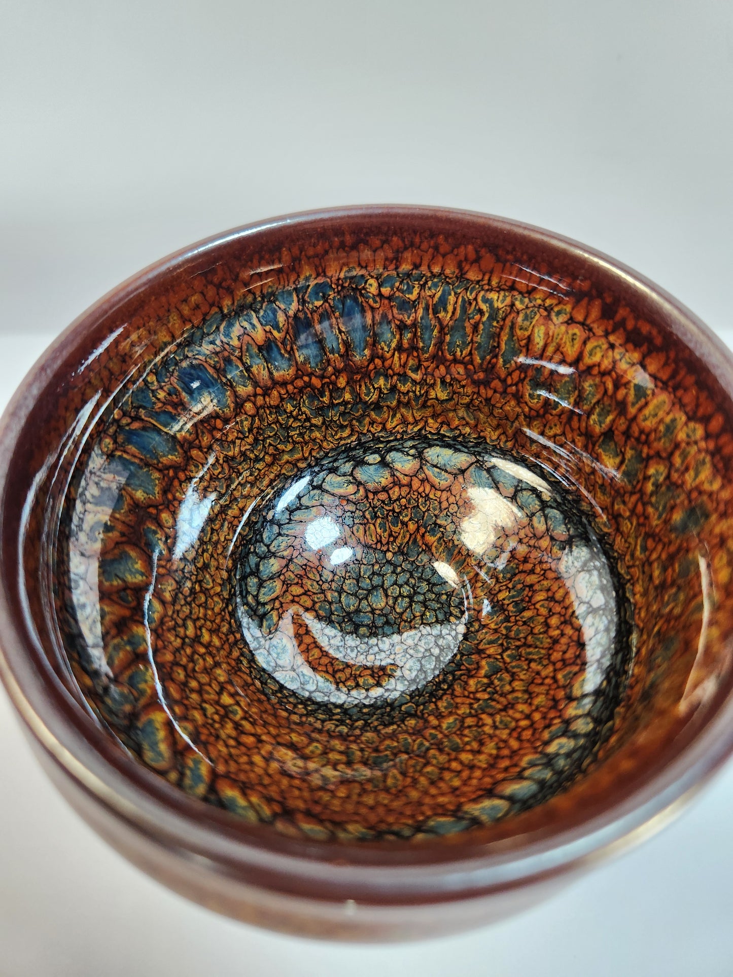 Partridge Feather "Sleeping Dragon" Jian Zhan Tea Cup