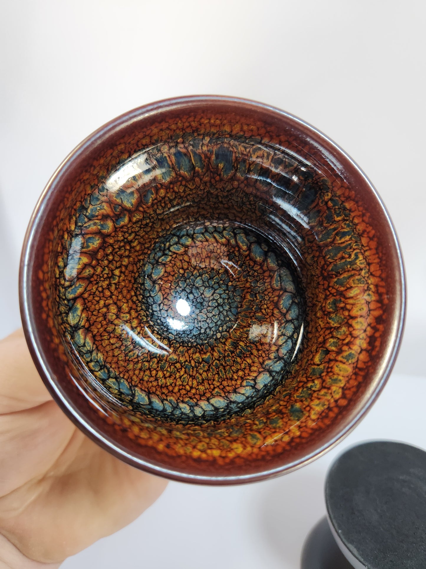 Partridge Feather "Sleeping Dragon" Jian Zhan Tea Cup