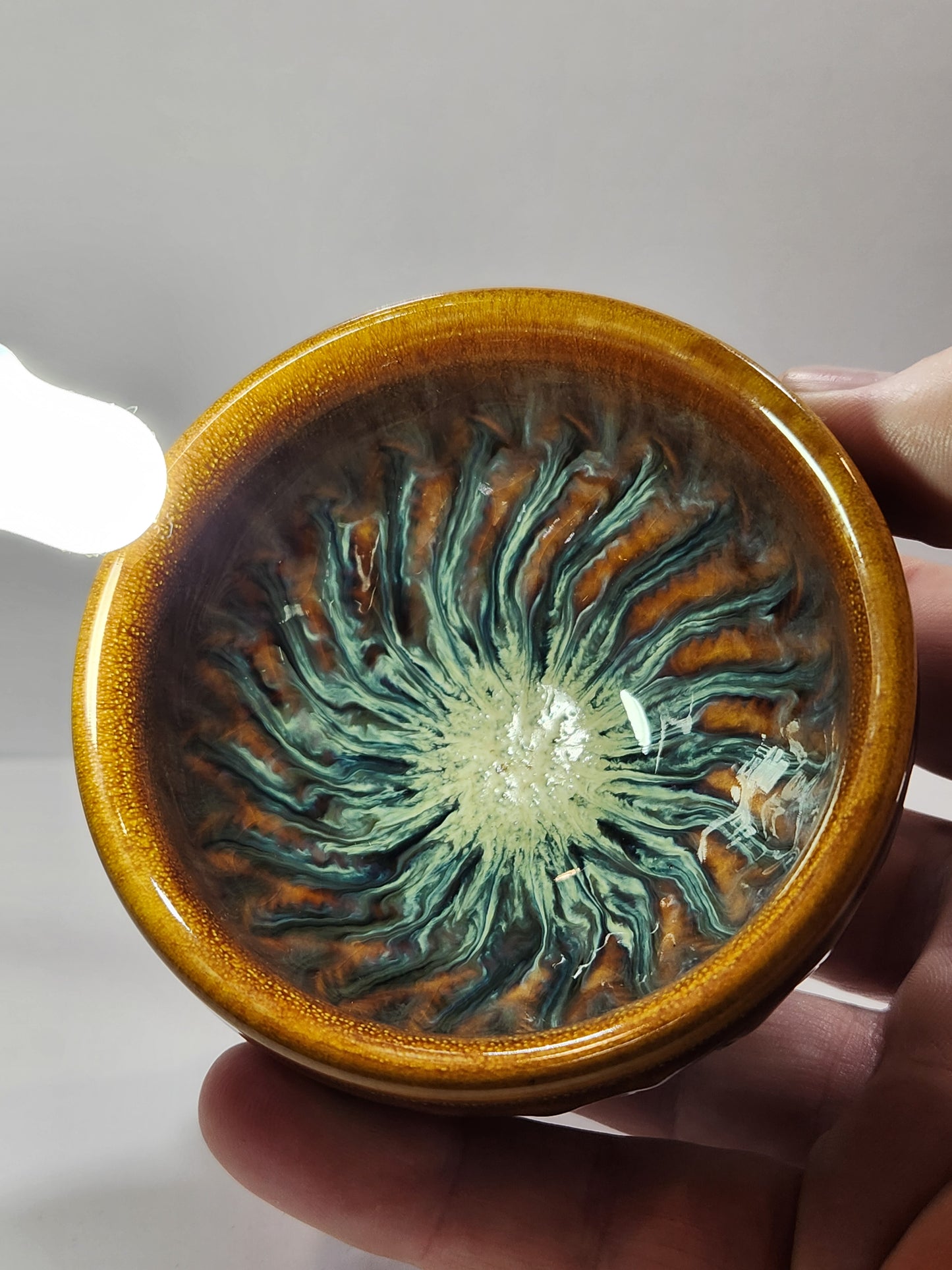 Jumping Daggar Jian Zhan Tea Cup Vibrant colors!