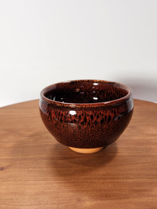 Copper Red and Burnt Orange Jian Zhan Tea Cup General Buckle-Mouth