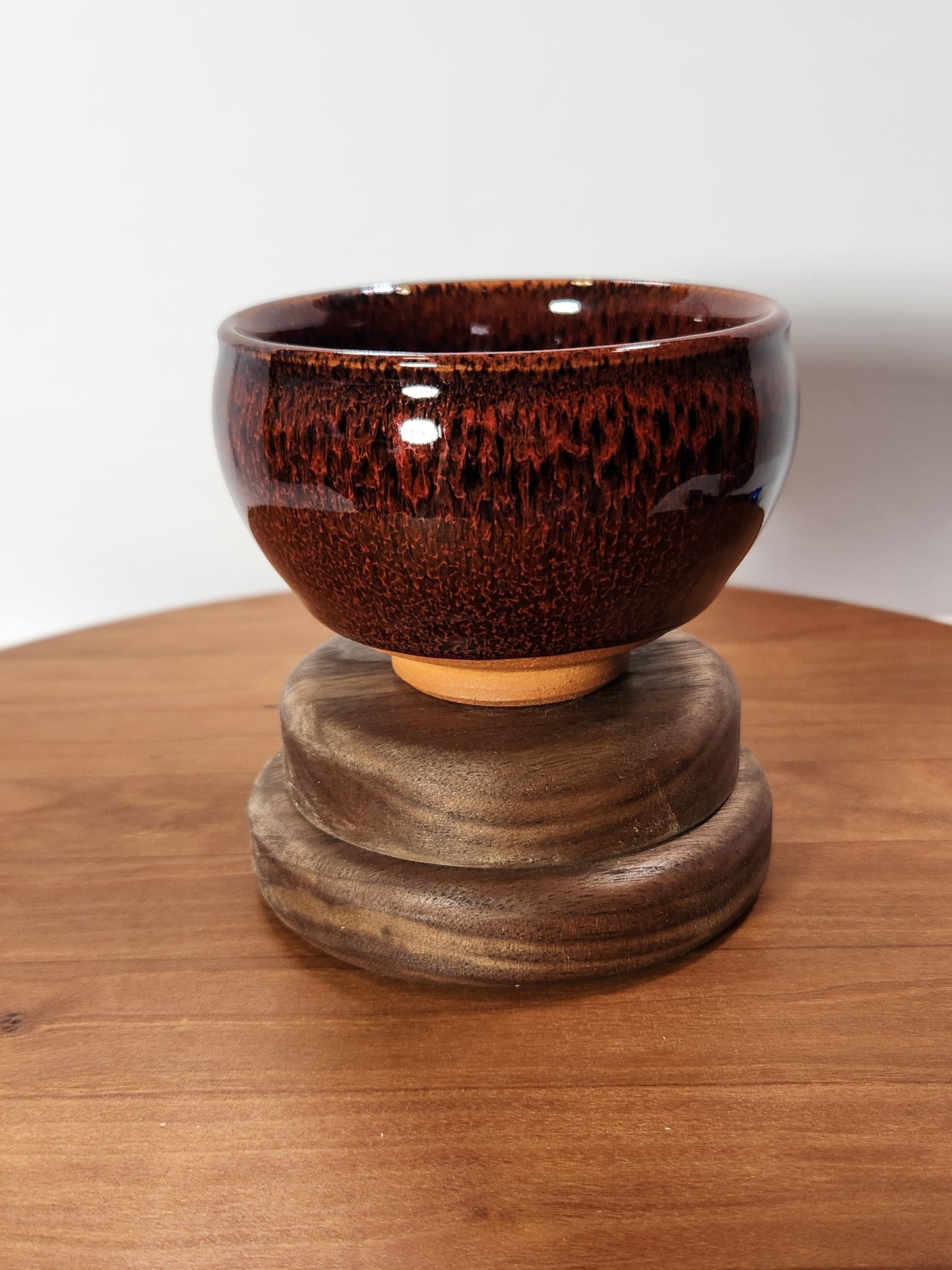 Copper Red and Burnt Orange Jian Zhan Tea Cup General Buckle-Mouth