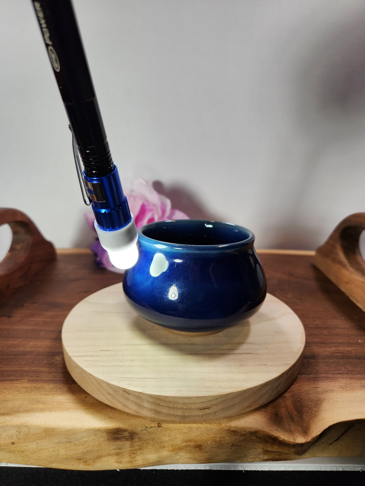Cobalt Blue Budha Belly Jian Zhan Tea Cup