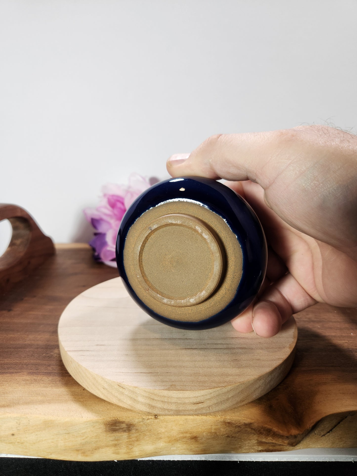 Cobalt Blue Budha Belly Jian Zhan Tea Cup