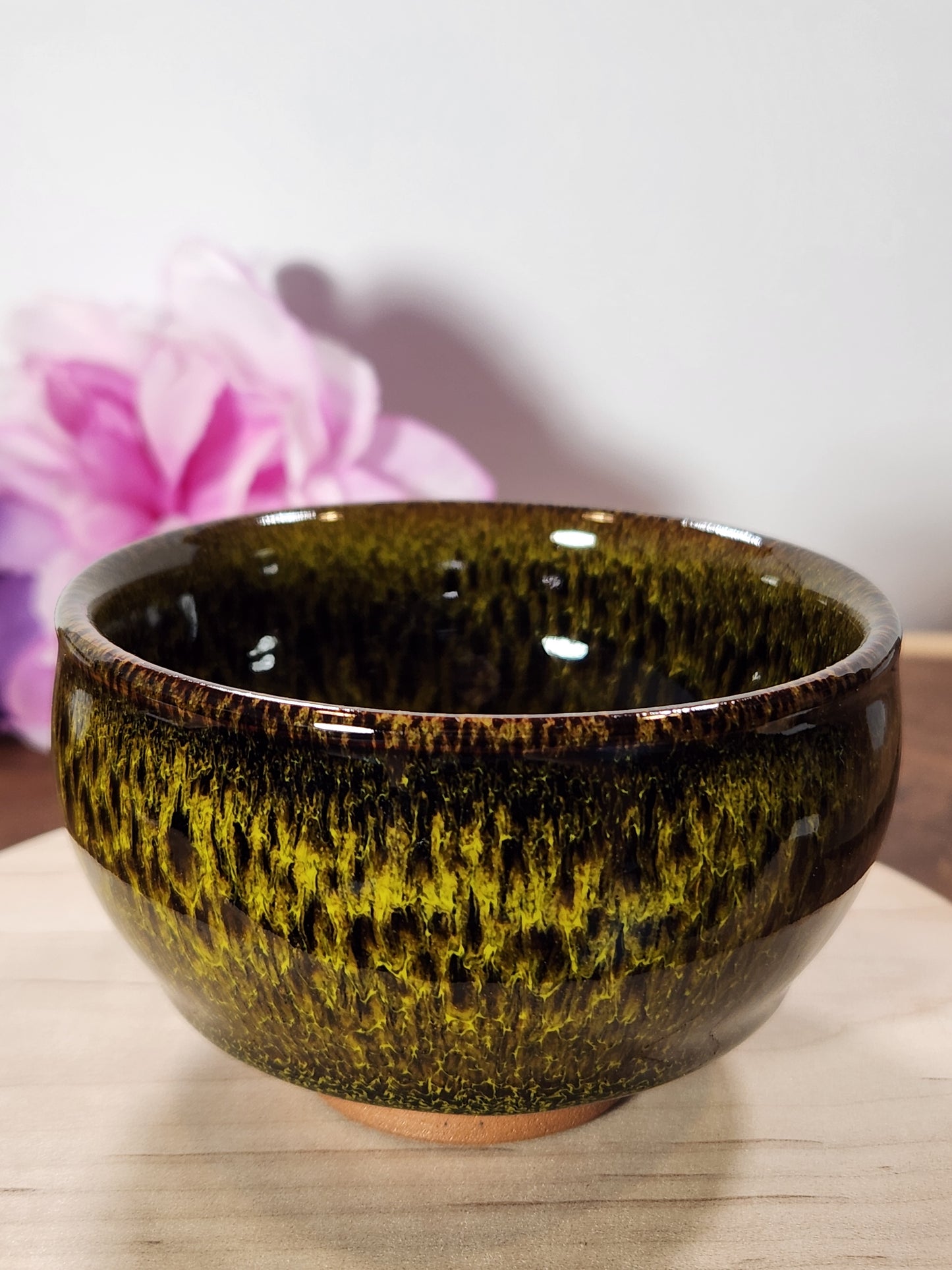 "Dragons Eye" Jian Zhan Tea Cup Amazing Yellow Green pattern