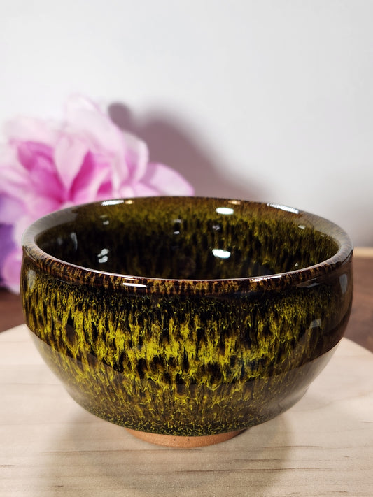 "Dragons Eye" Jian Zhan Tea Cup Amazing Yellow Green pattern