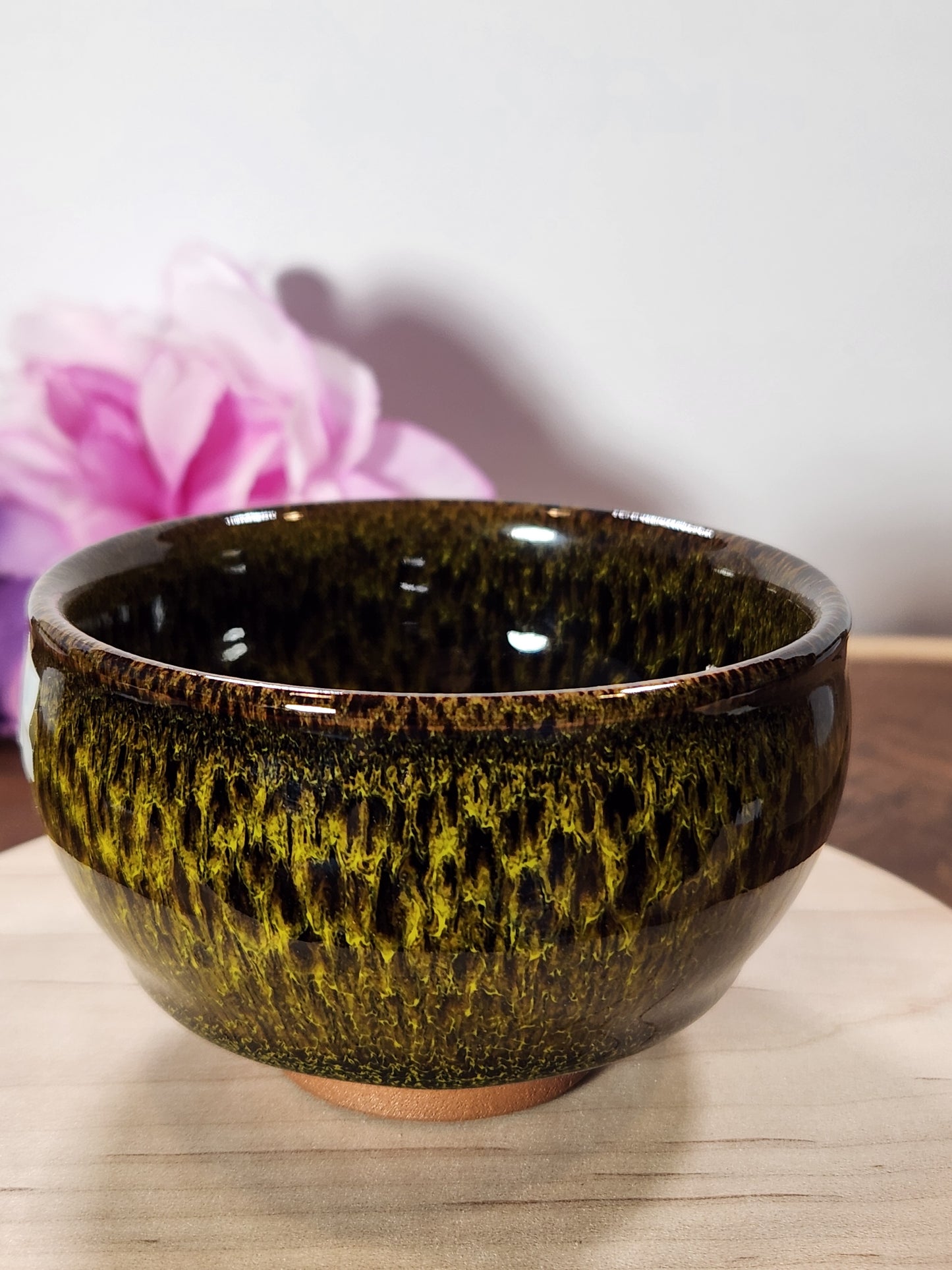 "Dragons Eye" Jian Zhan Tea Cup Amazing Yellow Green pattern