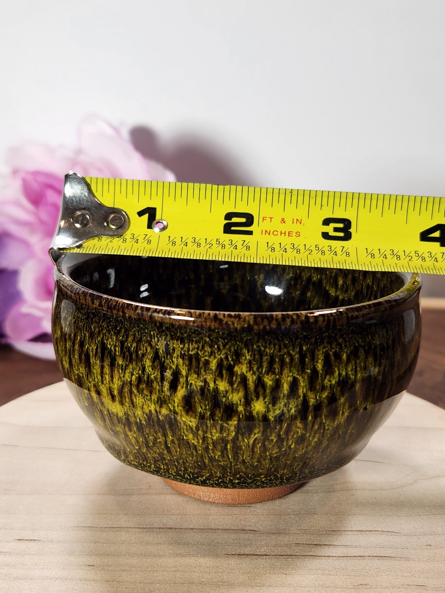 "Dragons Eye" Jian Zhan Tea Cup Amazing Yellow Green pattern