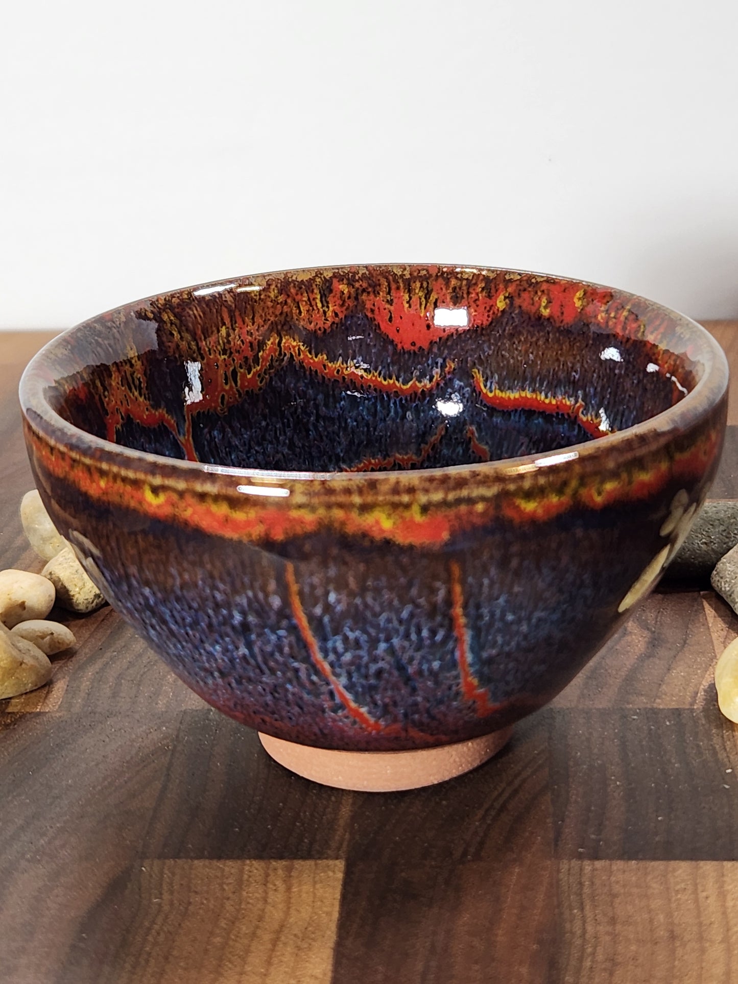 Multi Color Jian Zhan Tea Cup "Sand Storm"
