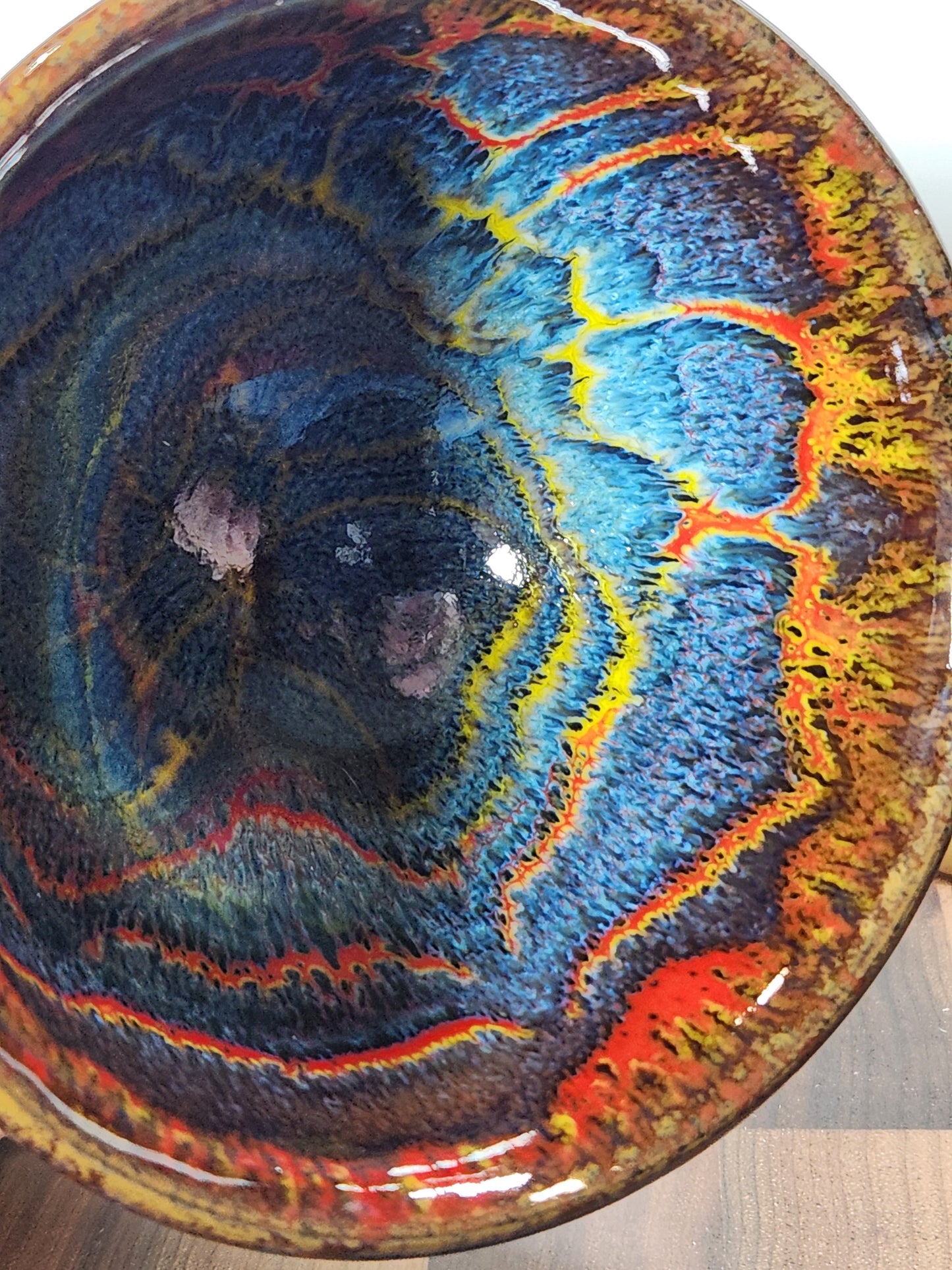Multi Color Jian Zhan Tea Cup "Sand Storm"