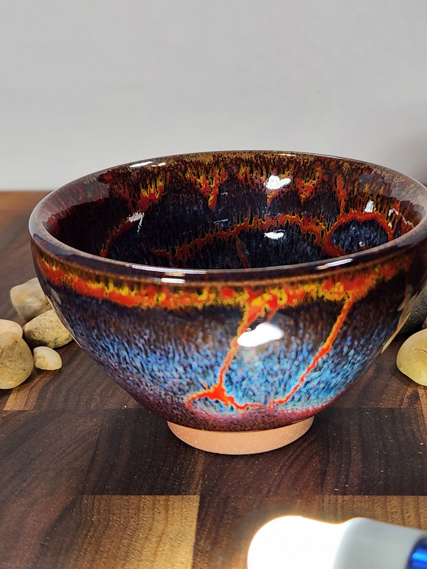 Multi Color Jian Zhan Tea Cup "Sand Storm"