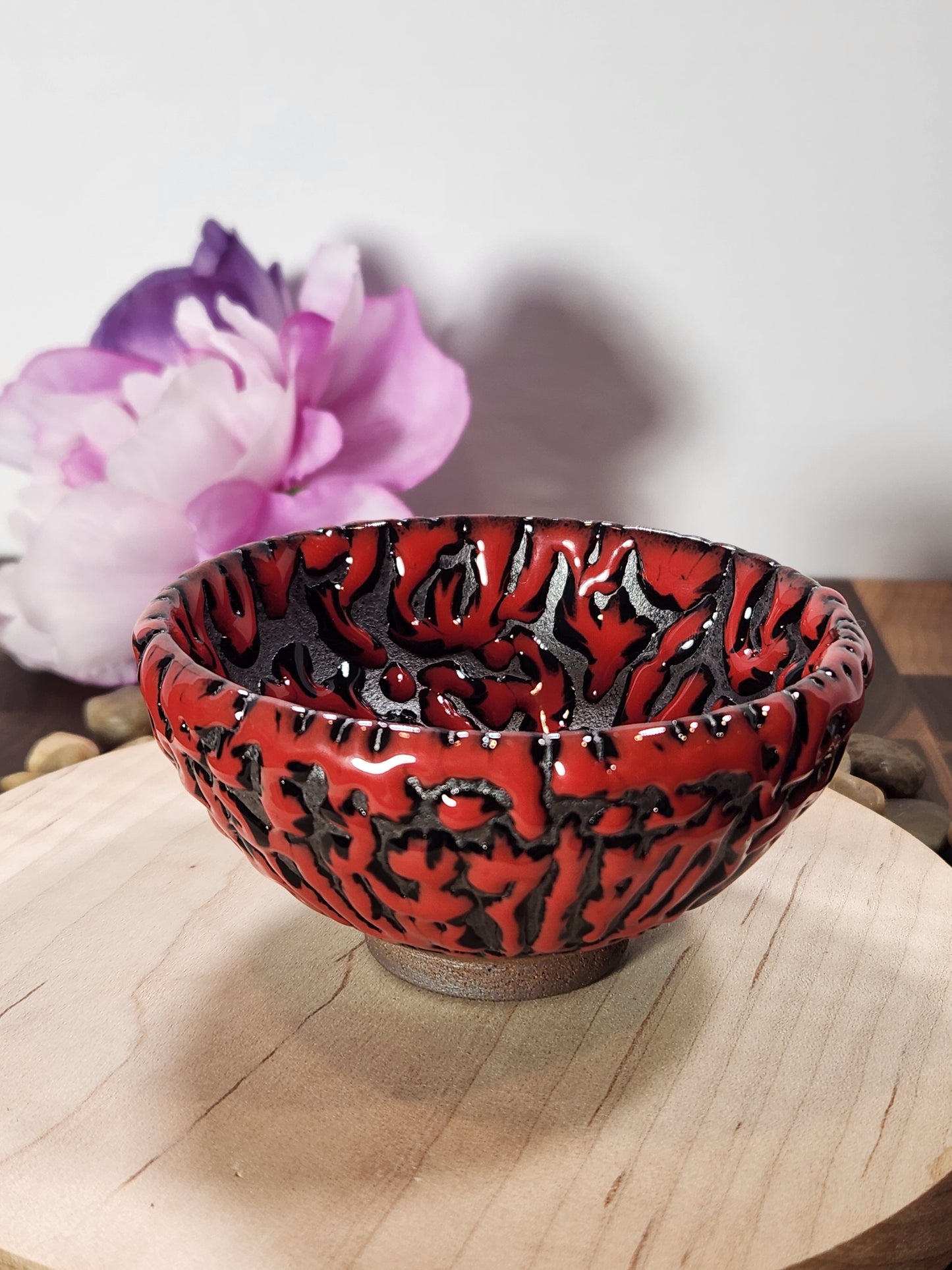 Red Wild Beast Jian Zhan Tea Cup Random Patterns