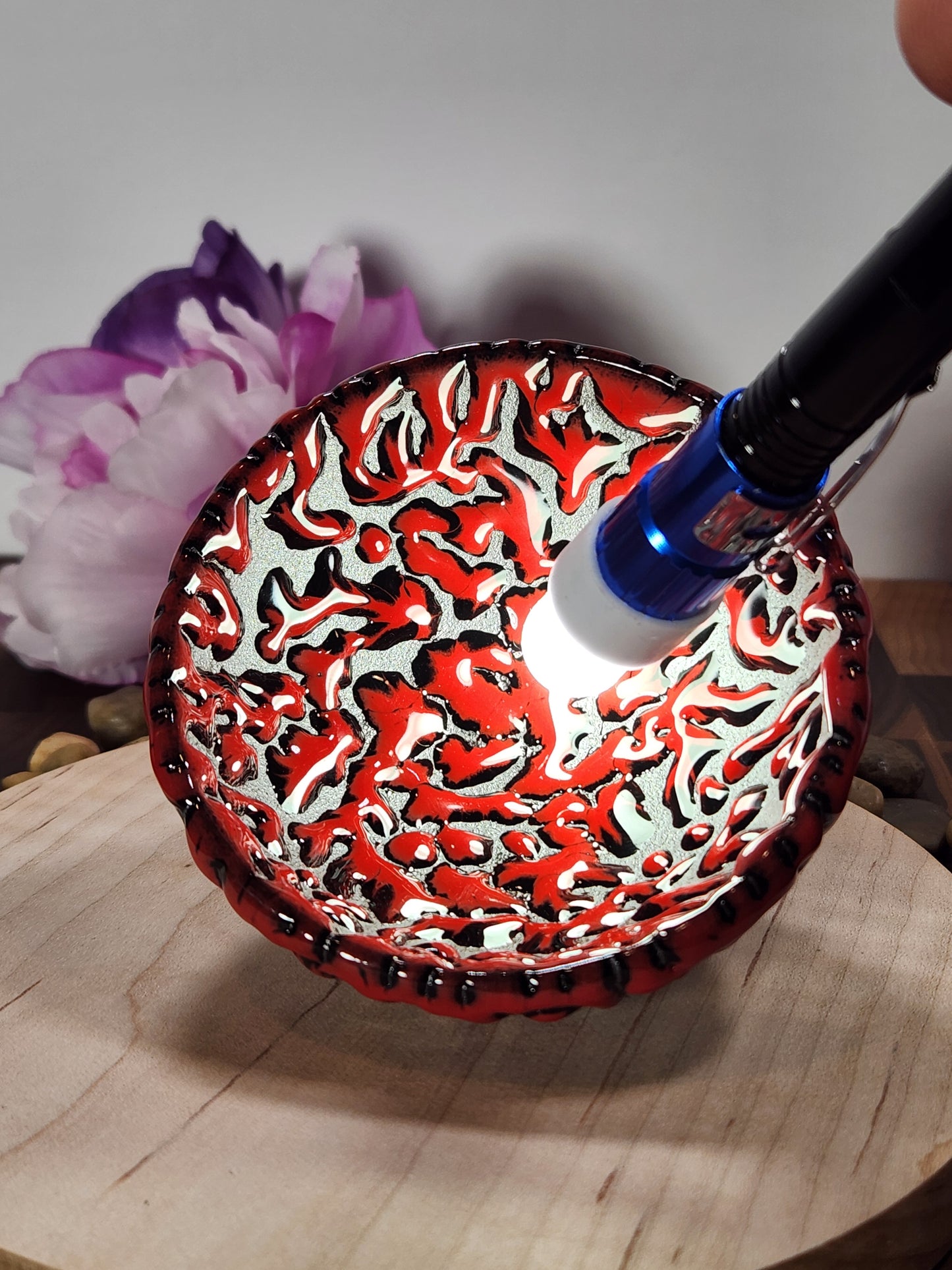 Red Wild Beast Jian Zhan Tea Cup Random Patterns