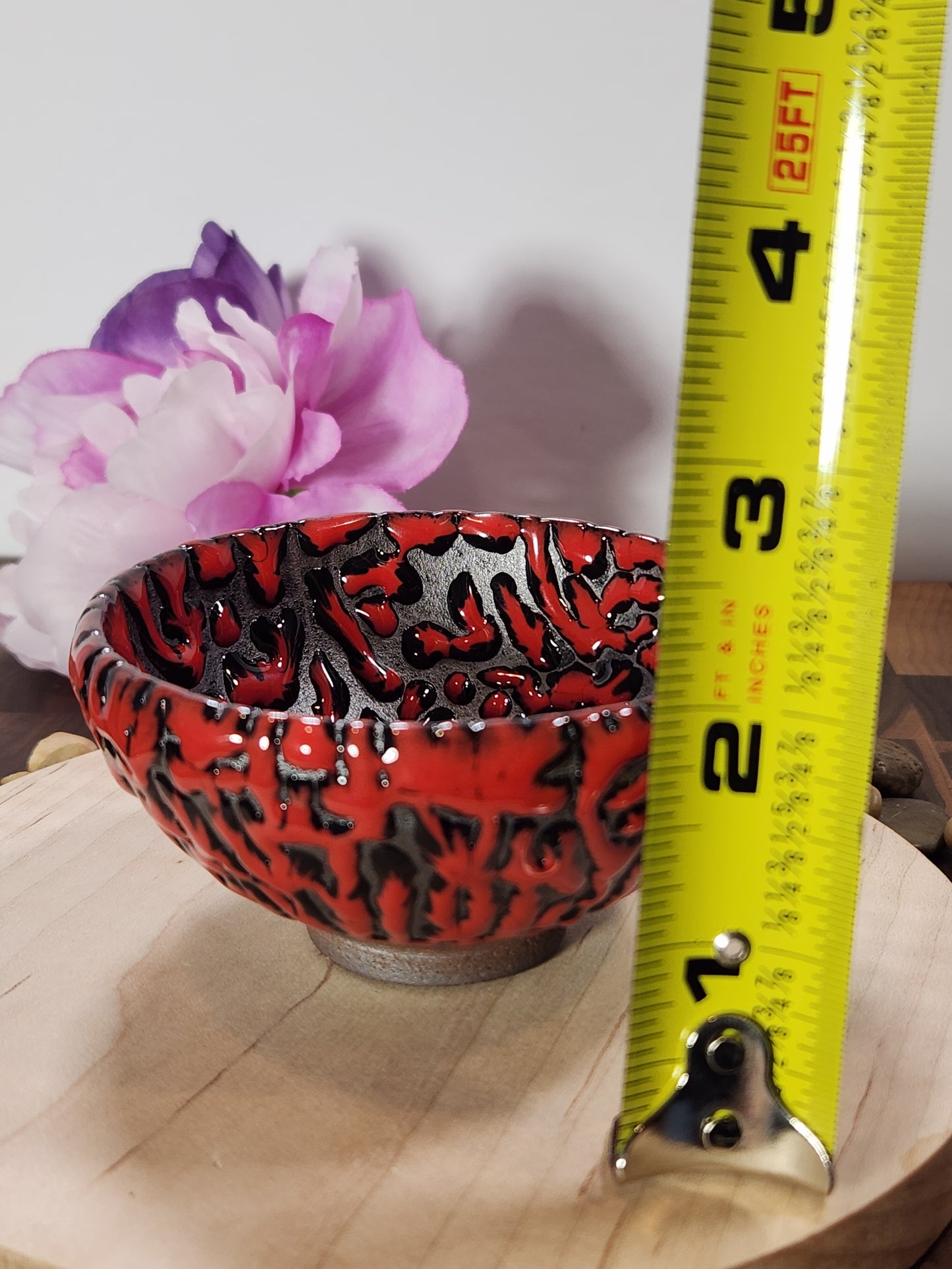 Red Wild Beast Jian Zhan Tea Cup Random Patterns