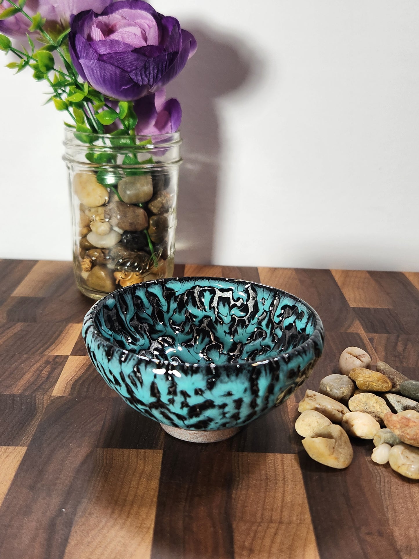 Wild Beast Jian Zhan Tea Cup Blue color