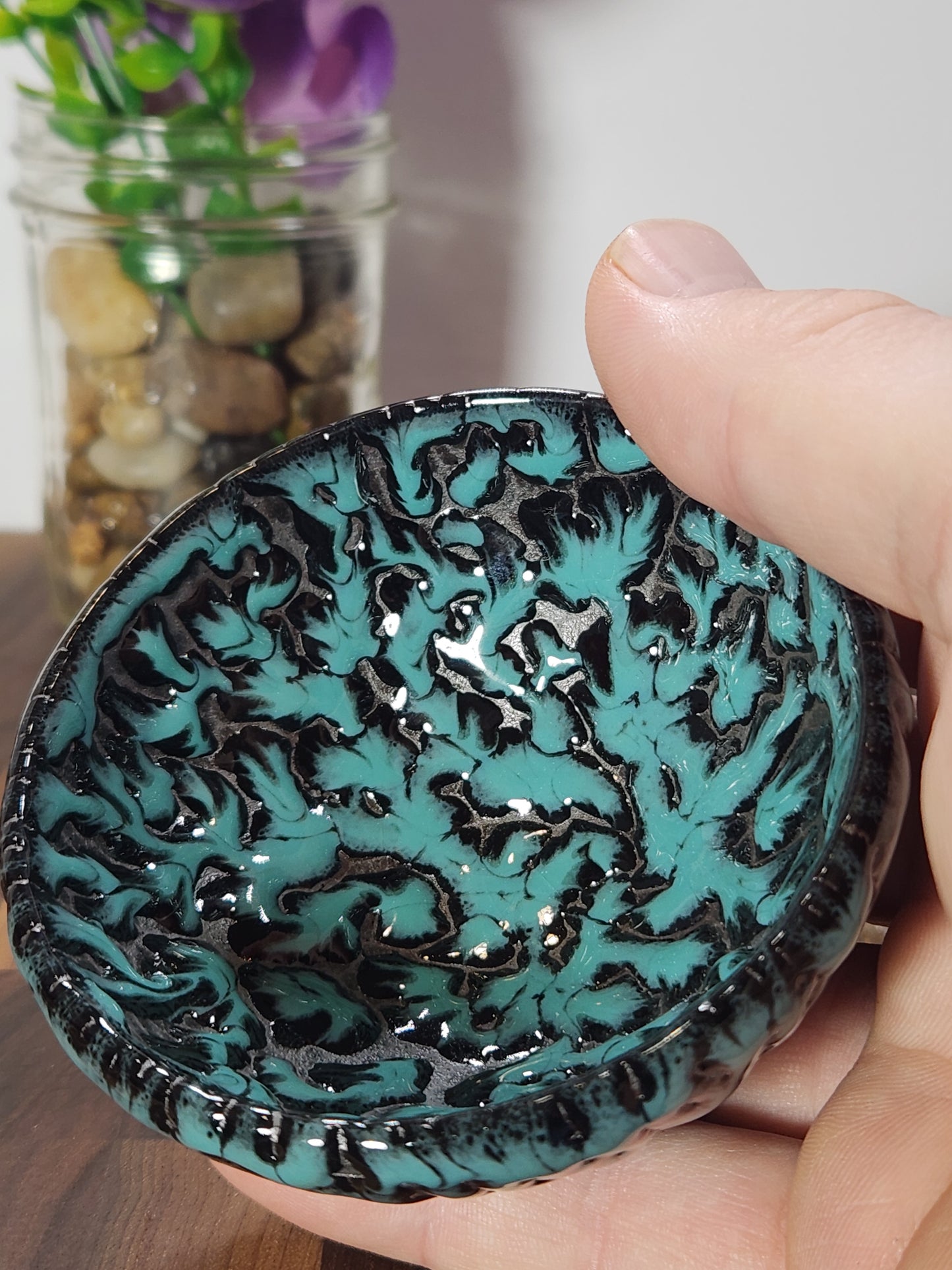 Wild Beast Jian Zhan Tea Cup Blue color