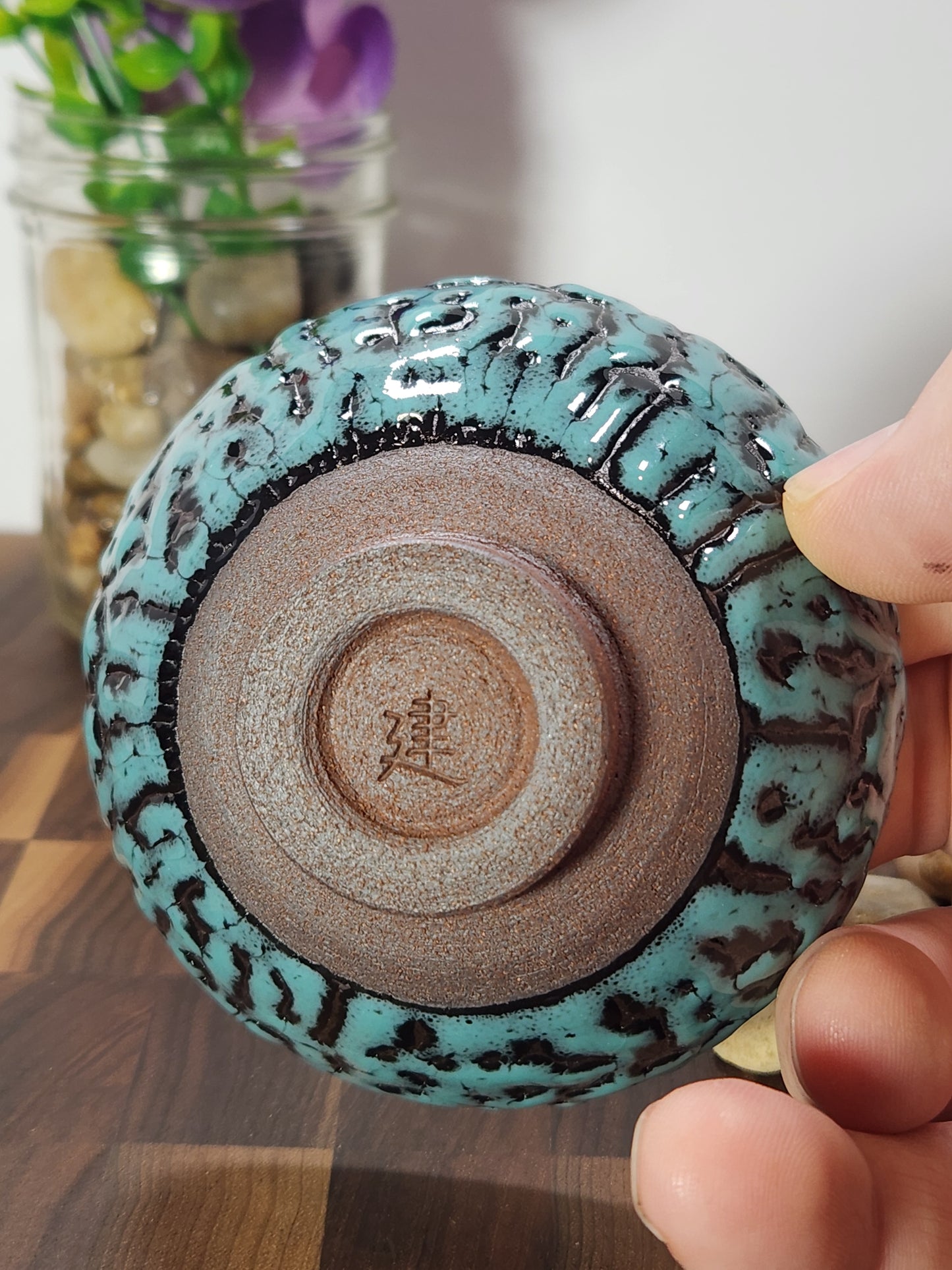 Wild Beast Jian Zhan Tea Cup Blue color
