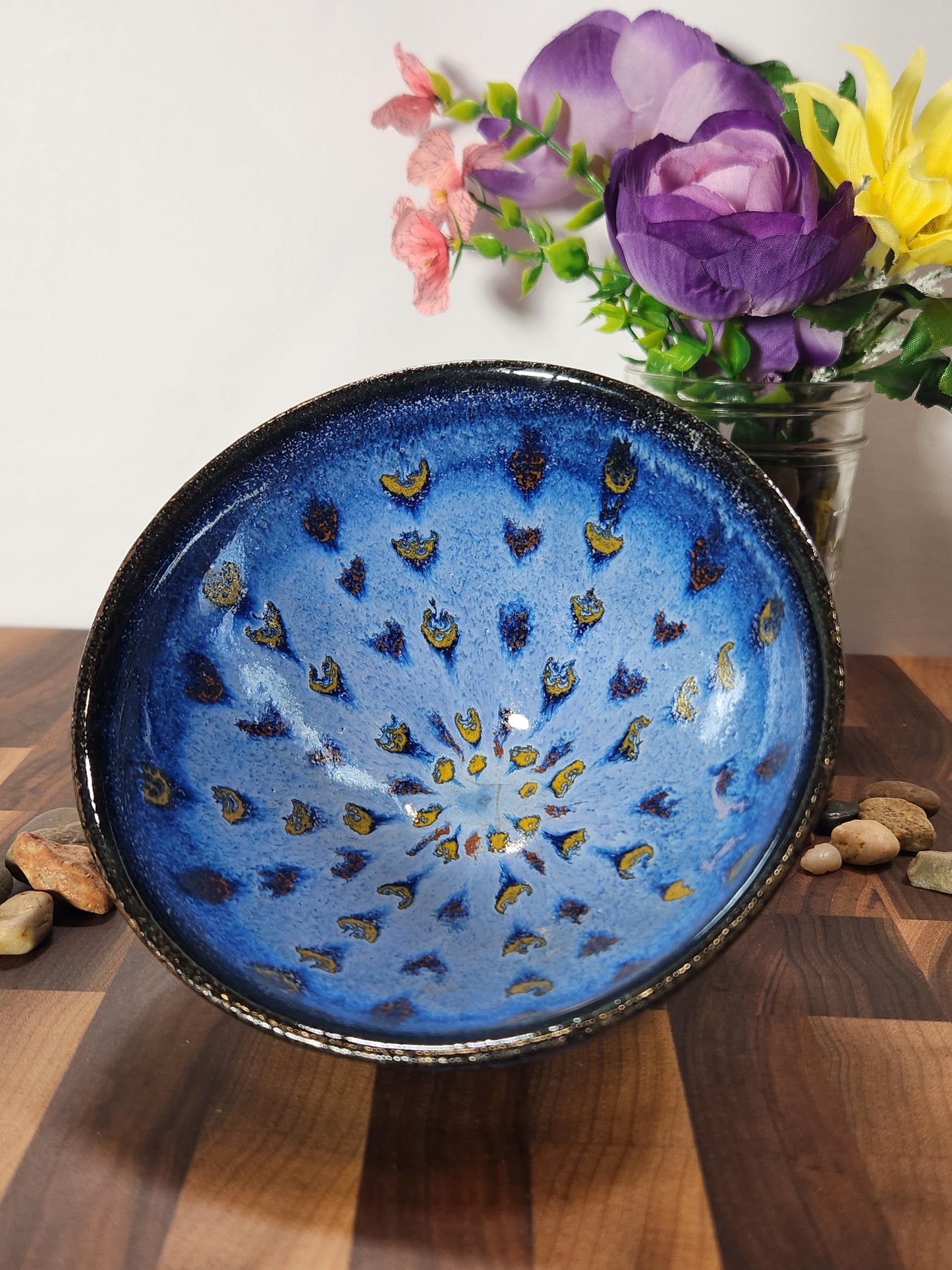 Blue Hearts Jian Zhan Tea Bowl