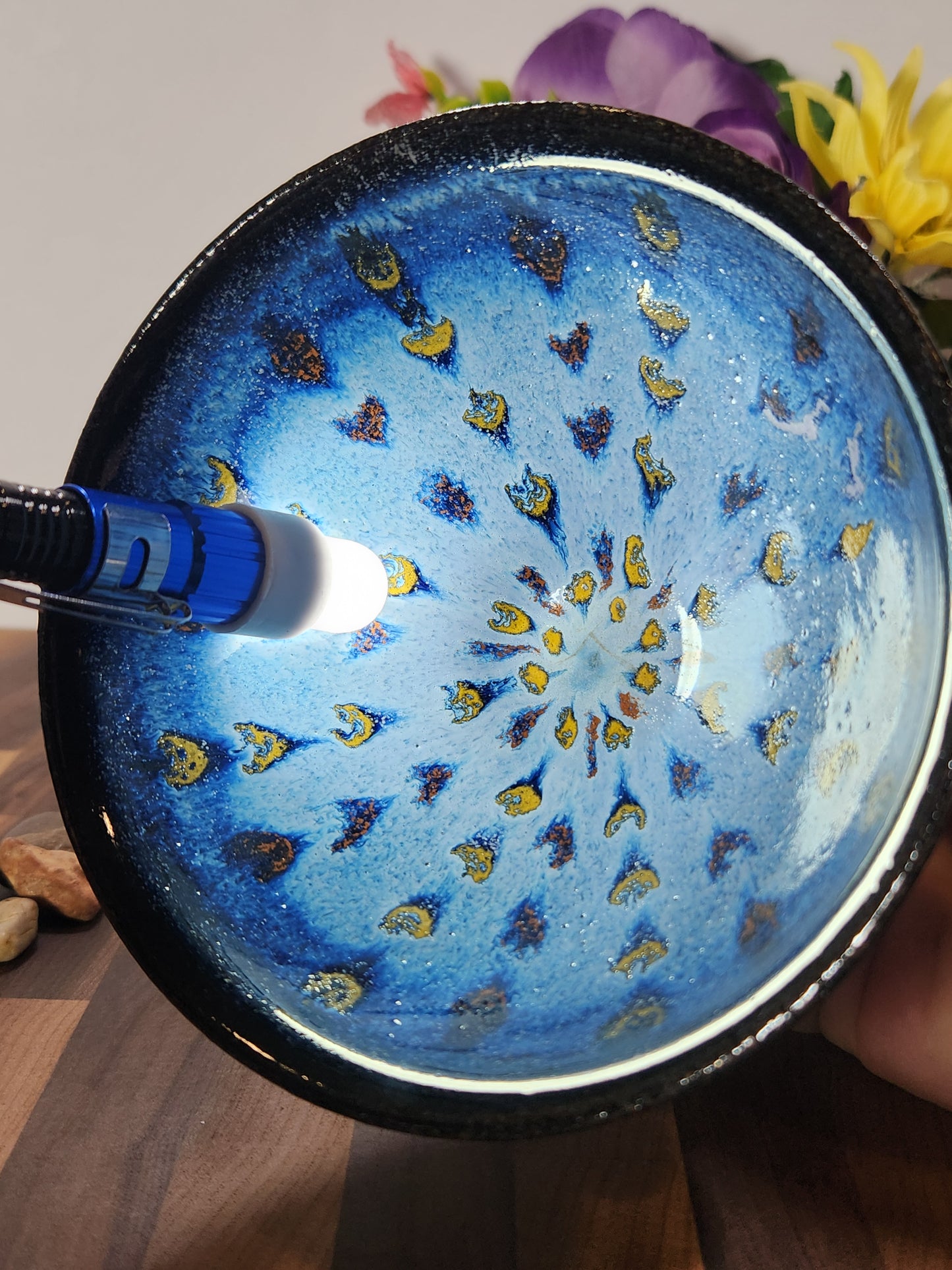 Blue Hearts Jian Zhan Tea Bowl
