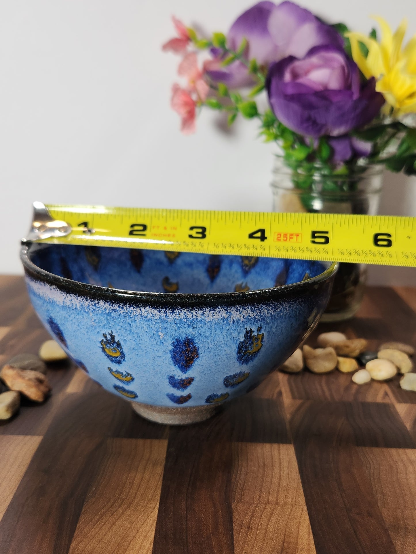 Blue Hearts Jian Zhan Tea Bowl