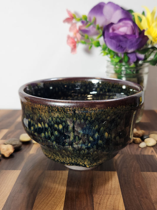 Oversized Partridge Feather Sleeping Dragon Jian Zhan Tea Bowl