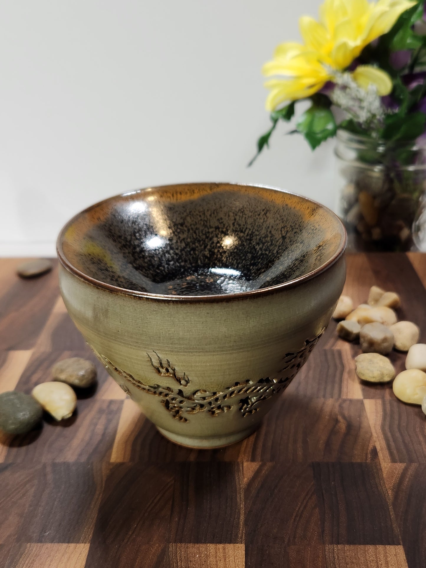 Handcrafted Pierced Dragon Double-Wall Master Tea Cup