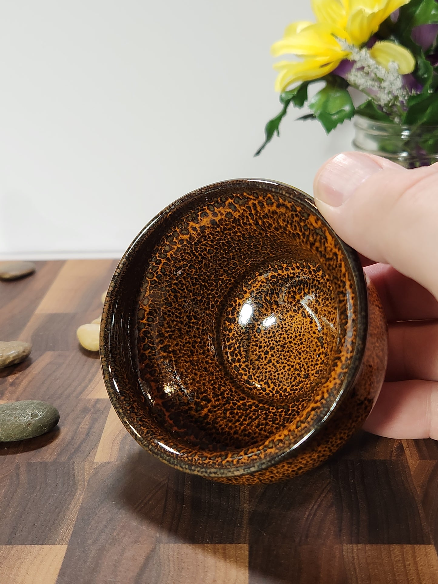 Partridge Feather Glaze Sleeping Dragon Tea Cup