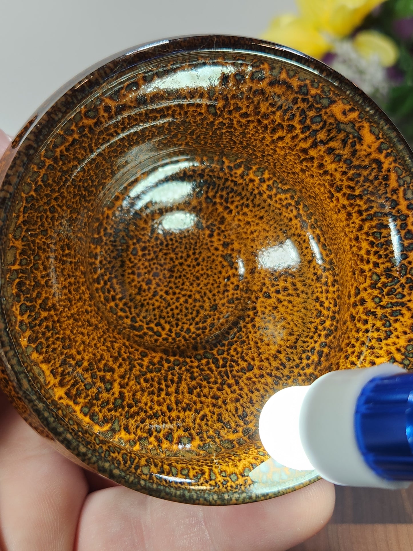 Partridge Feather Glaze Sleeping Dragon Tea Cup