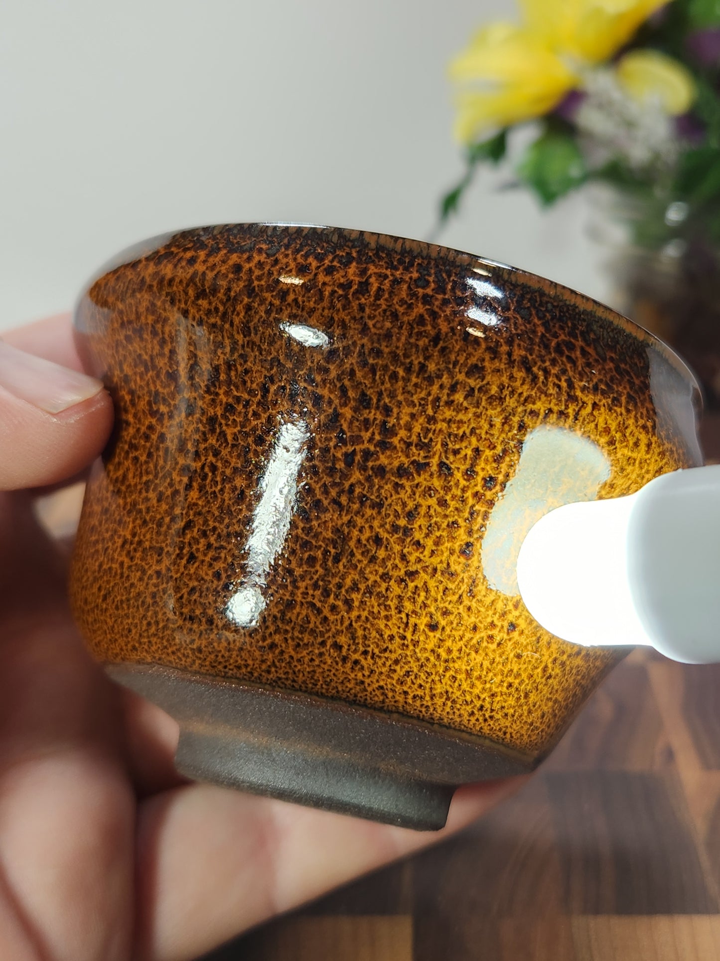 Partridge Feather Glaze Sleeping Dragon Tea Cup