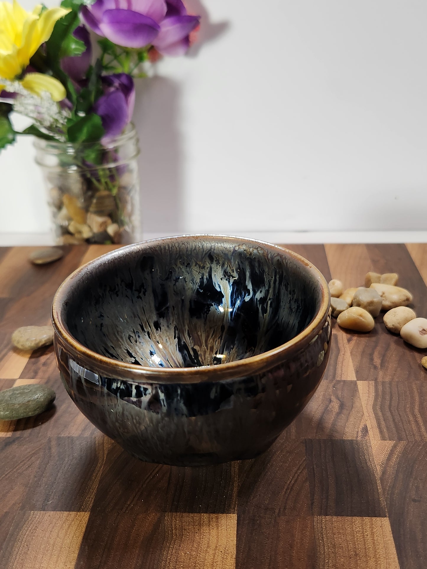 Silver Burst Buckle-Mouth General Tea Cup with Kiln Tears