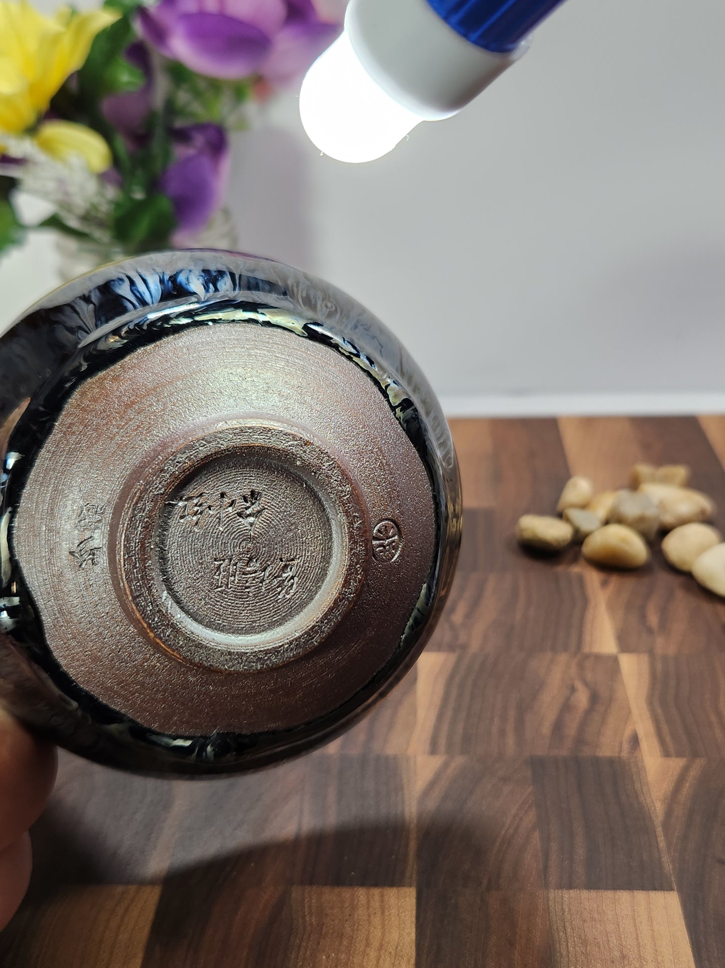 Silver Burst Buckle-Mouth General Tea Cup with Kiln Tears