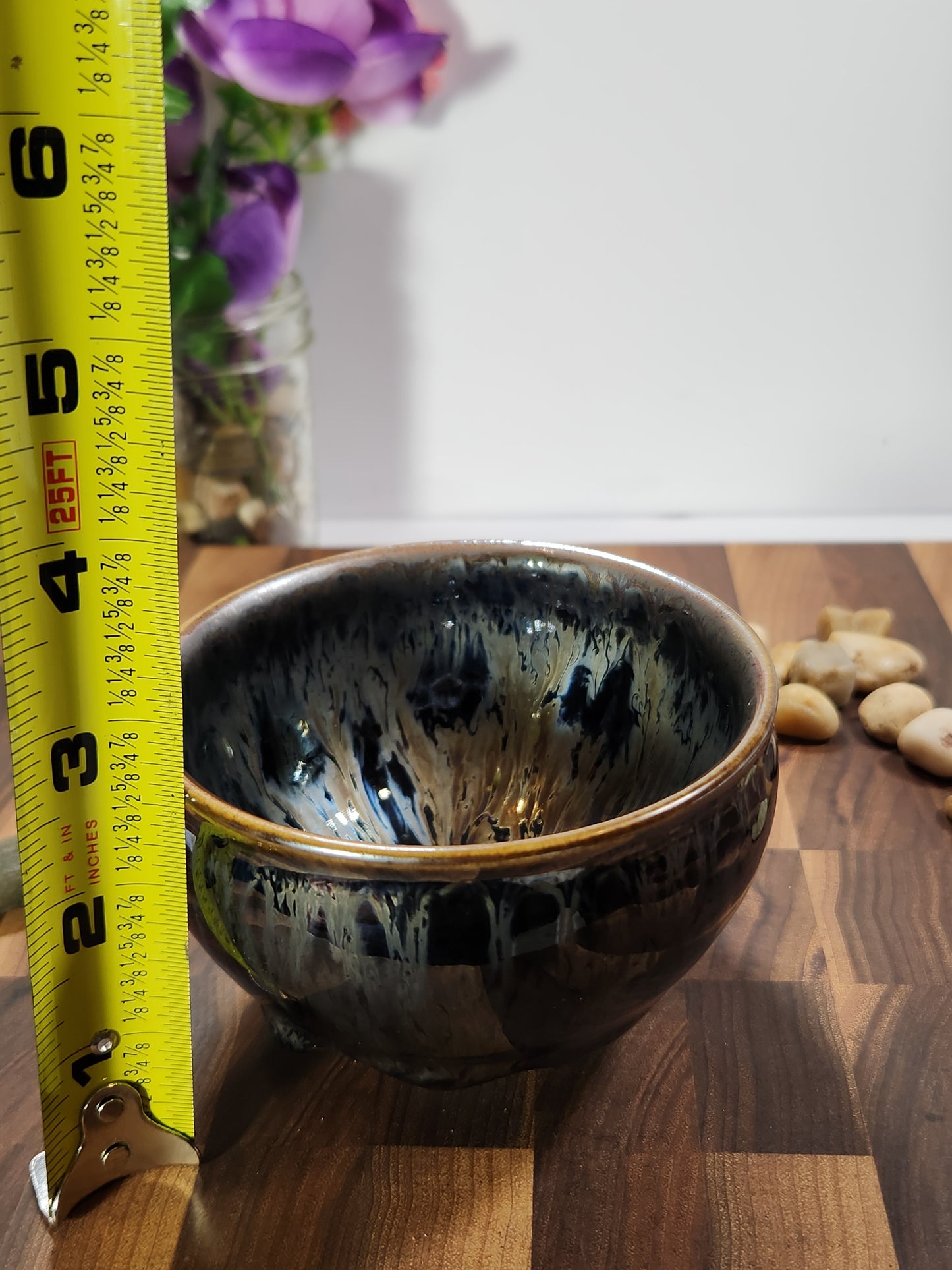 Silver Burst Buckle-Mouth General Tea Cup with Kiln Tears
