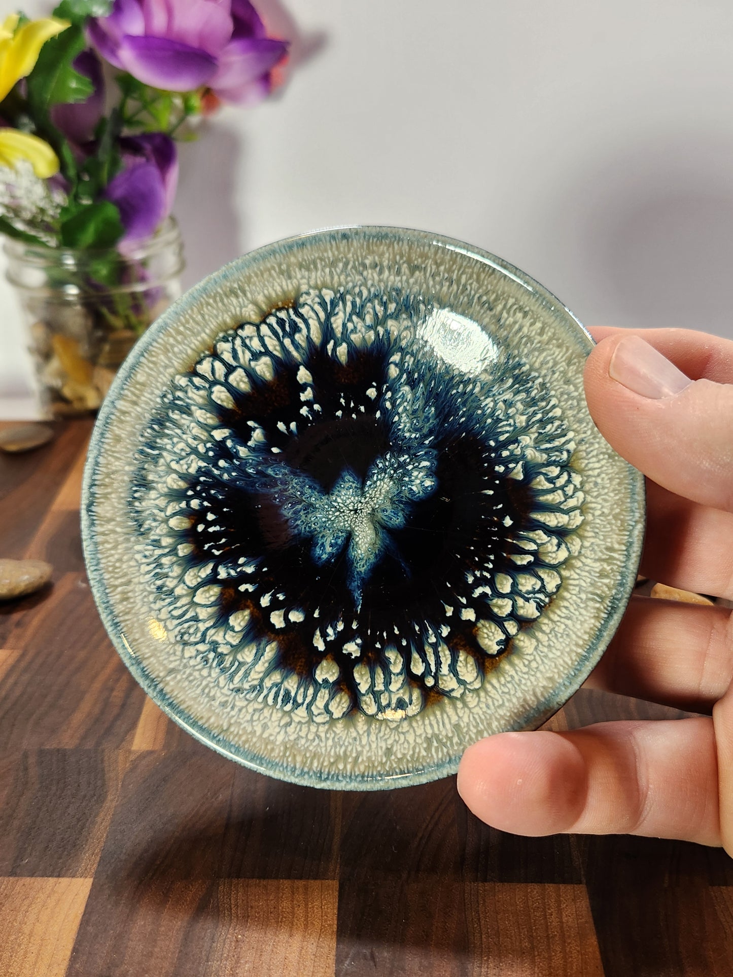 Phoenix Bloom Peony Glaze Tea Plate
