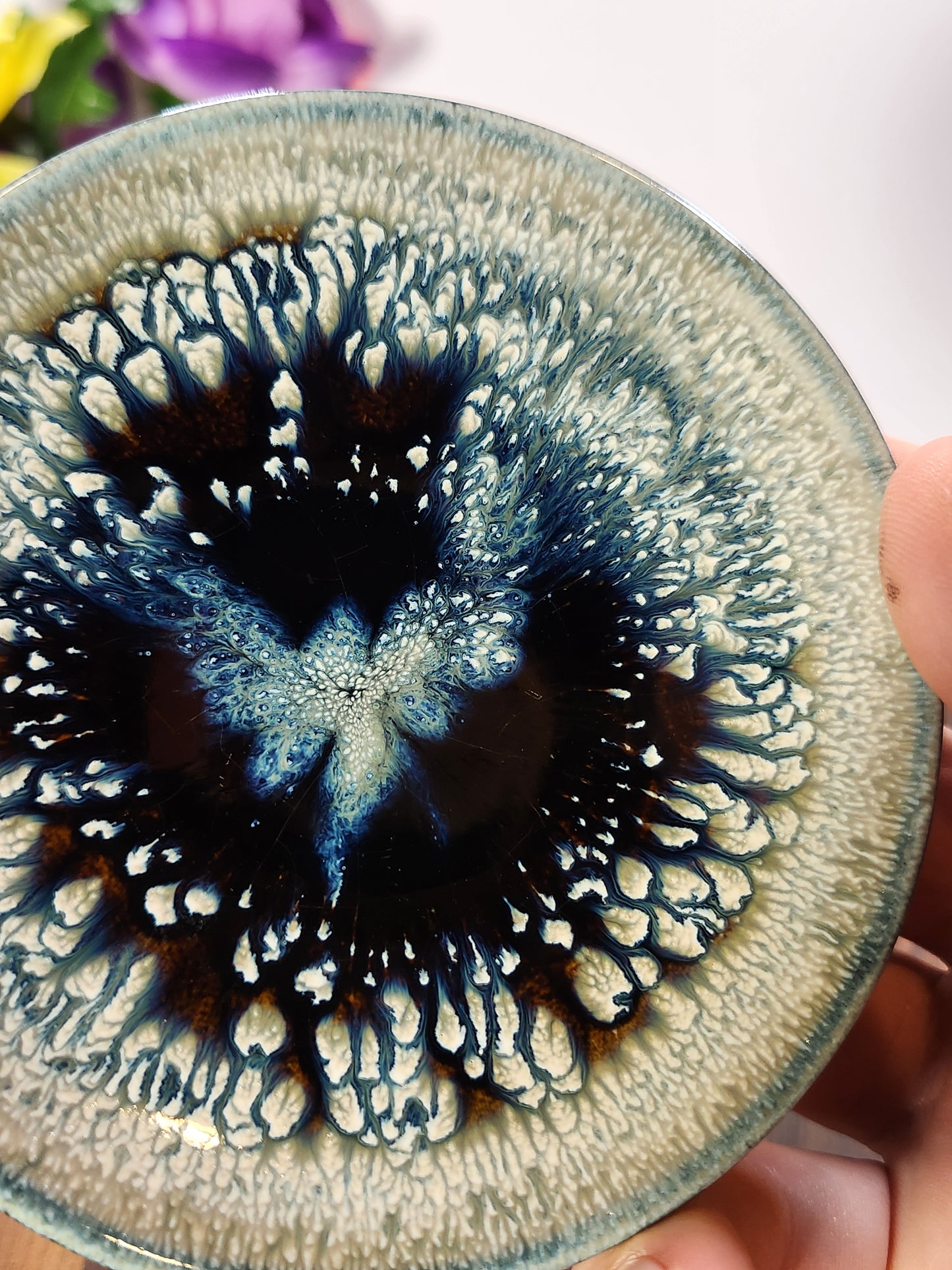 Phoenix Bloom Peony Glaze Tea Plate
