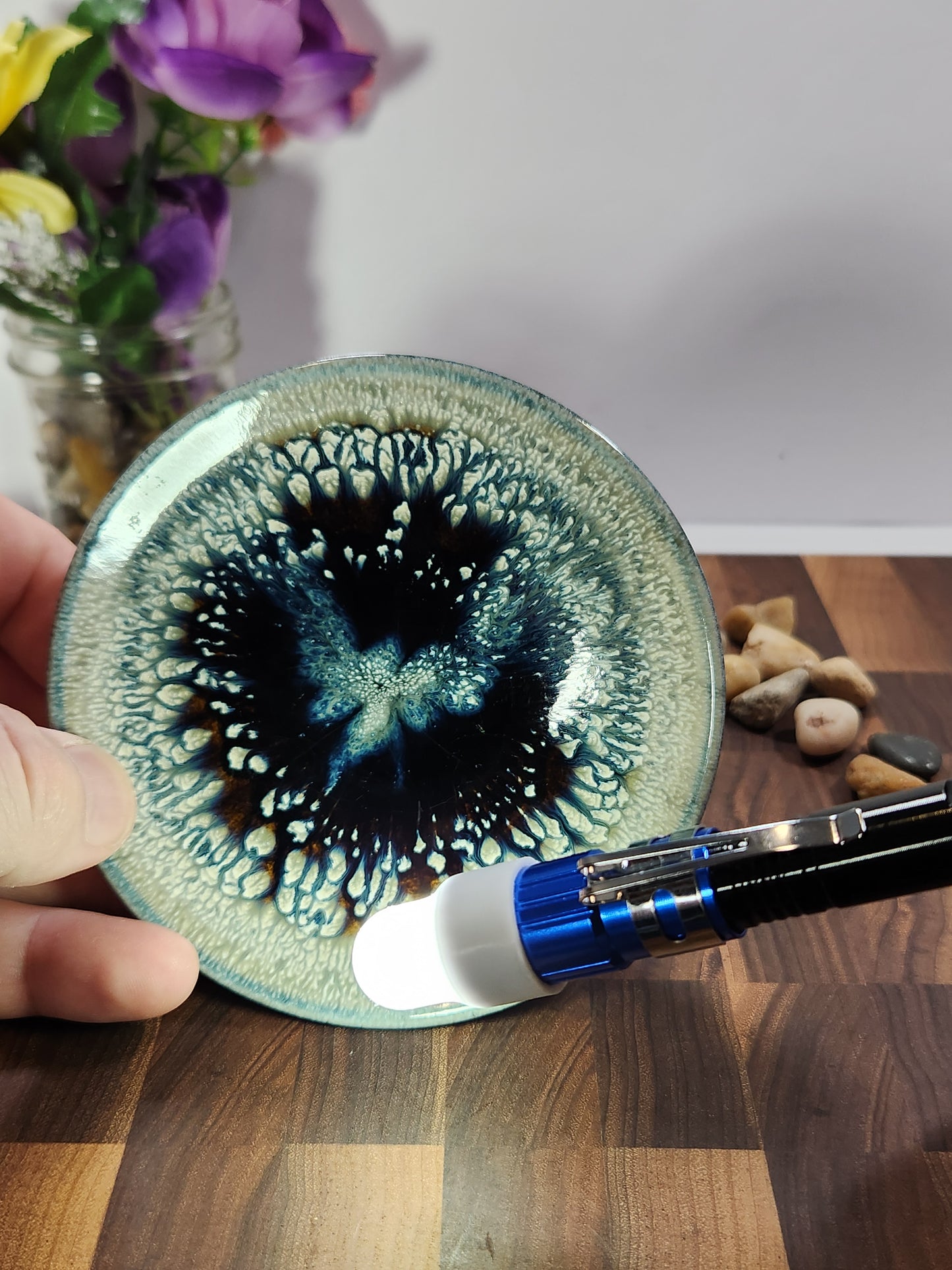 Phoenix Bloom Peony Glaze Tea Plate