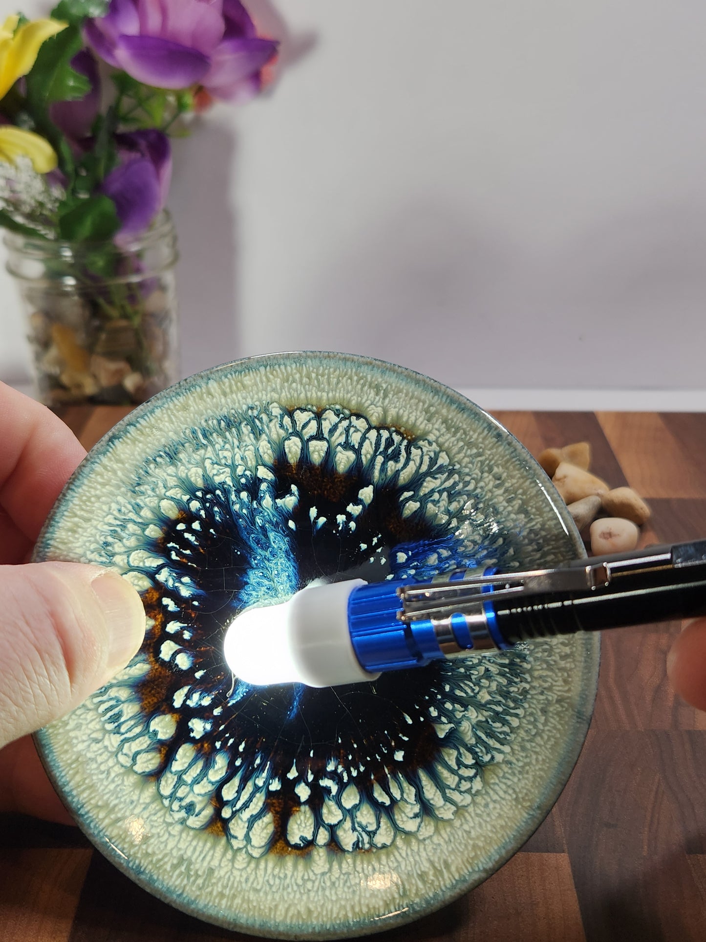 Phoenix Bloom Peony Glaze Tea Plate