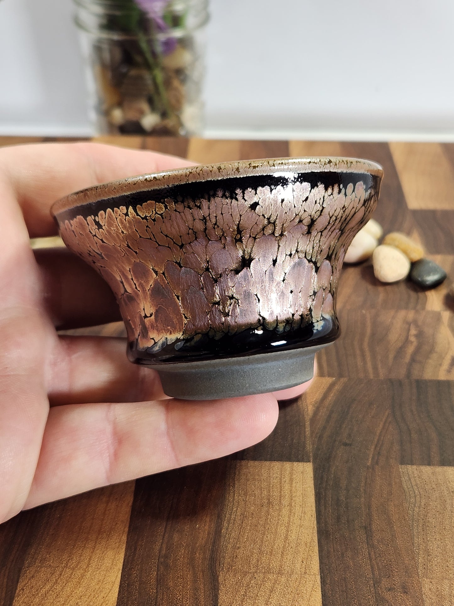 Magnolia-Shaped Rose Gold Hundred Flower Cup