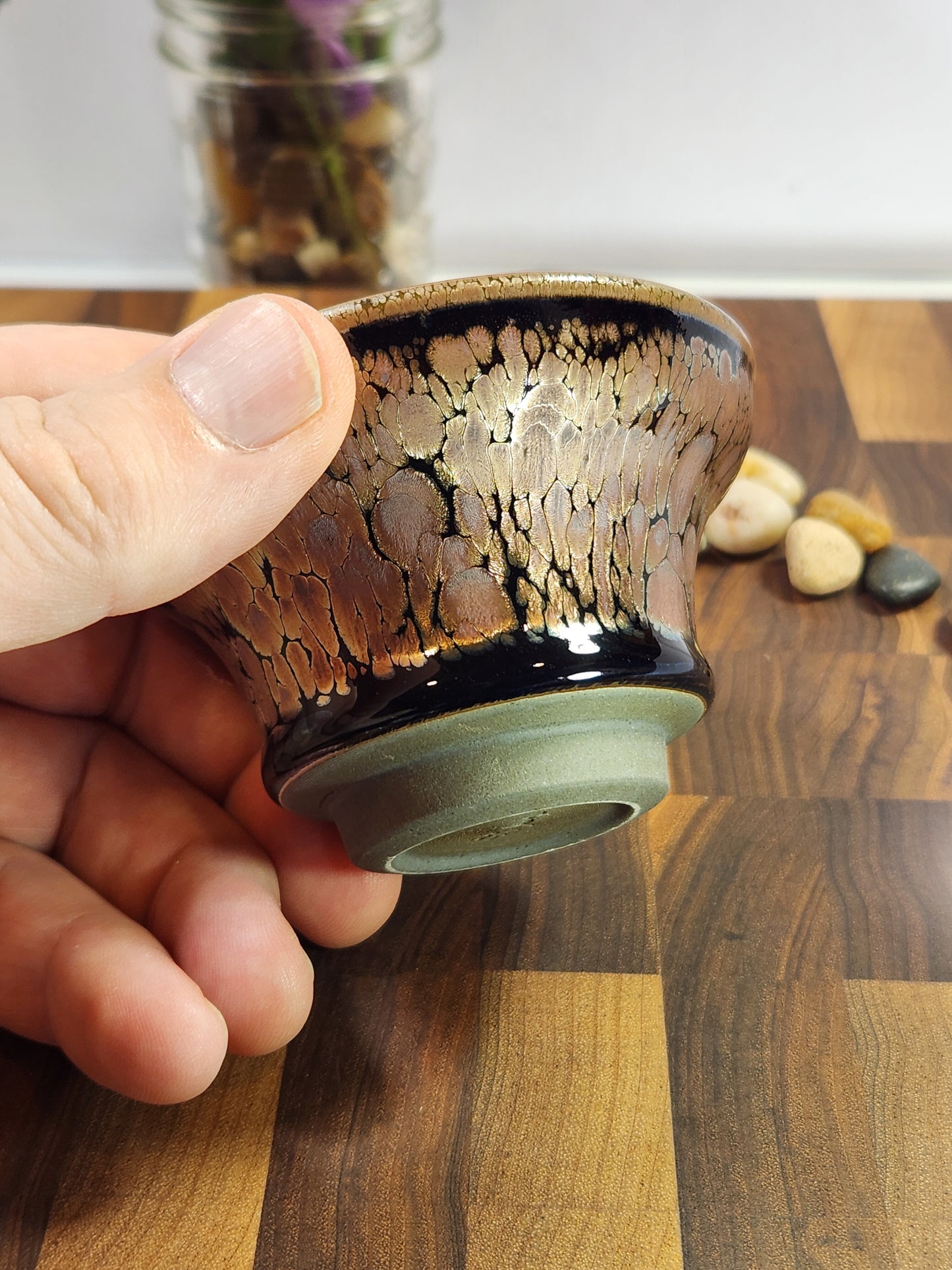 Magnolia-Shaped Rose Gold Hundred Flower Cup