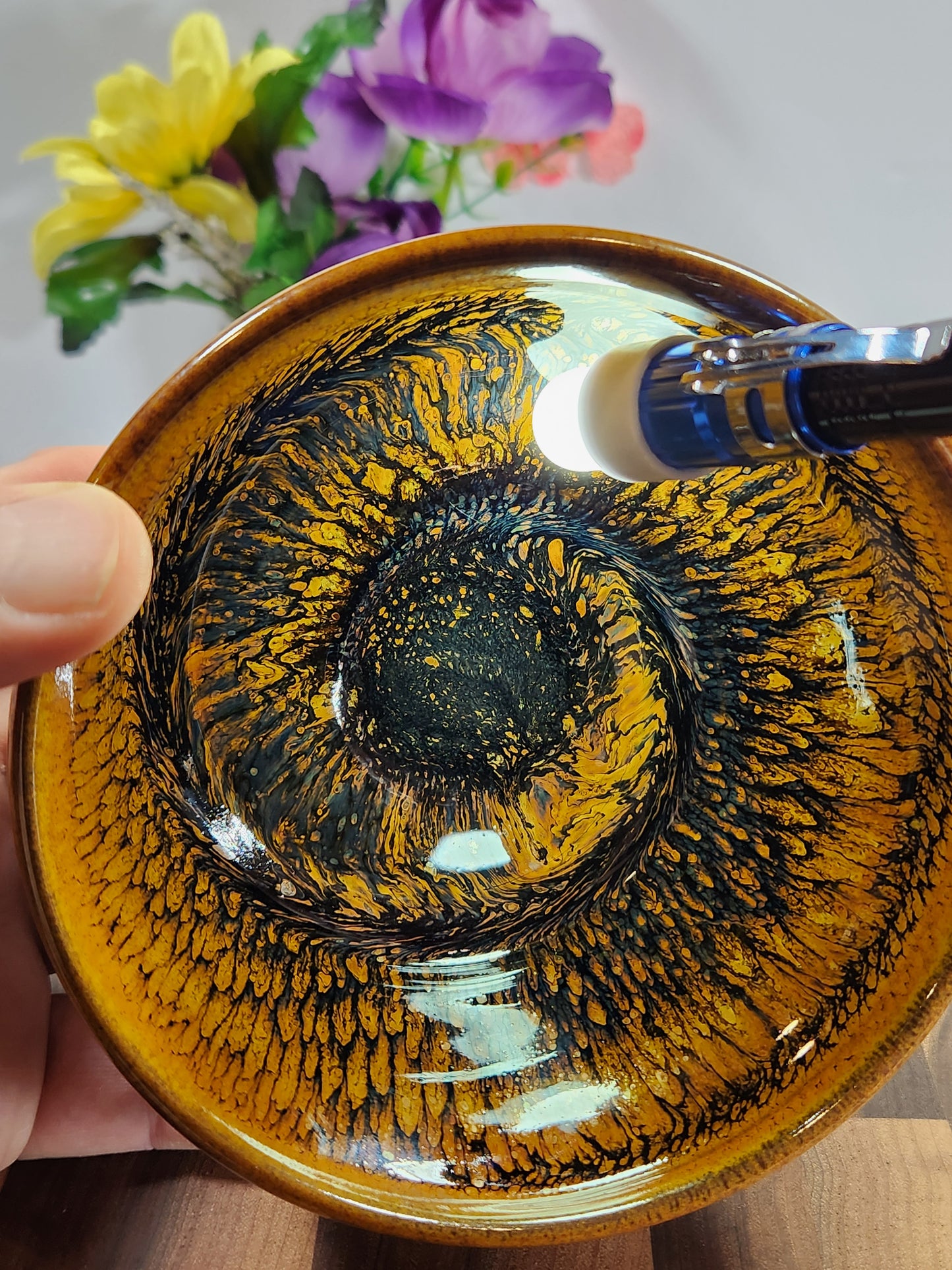 Master Lian Hong Da Giant Partridge Feather Sleeping Dragon Bowl