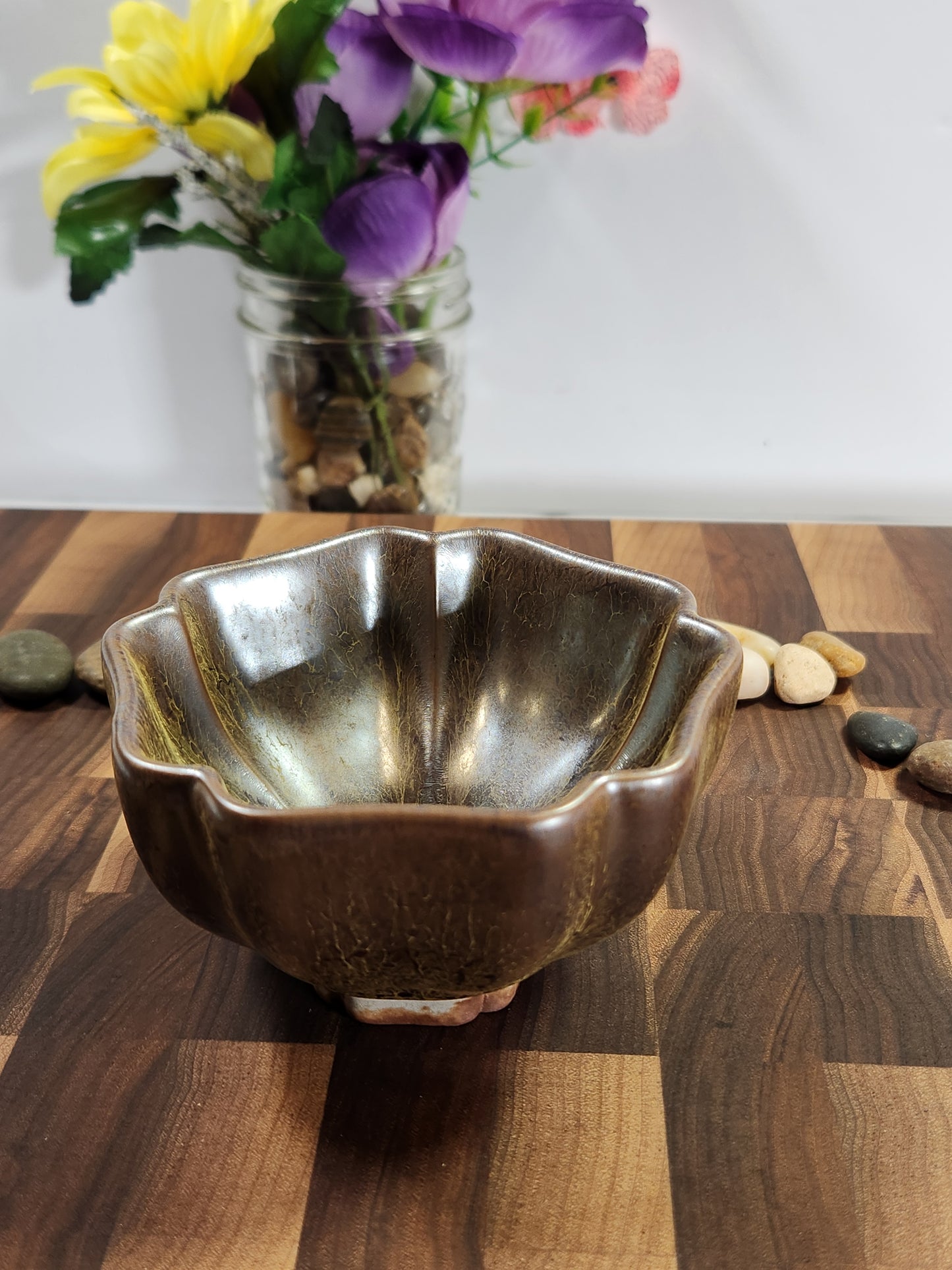 Master Lian Hong Da Silver Vein Flower-Shaped Cup