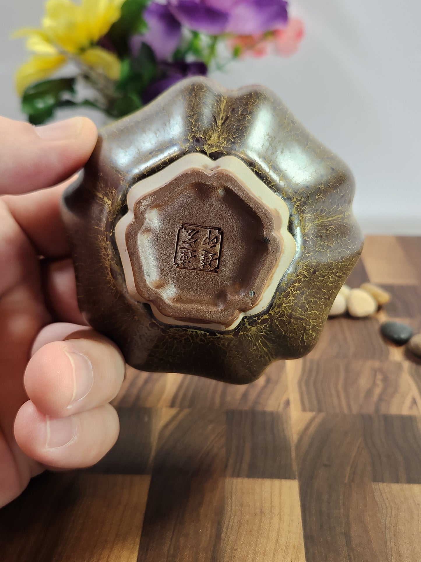 Master Lian Hong Da Silver Vein Flower-Shaped Cup