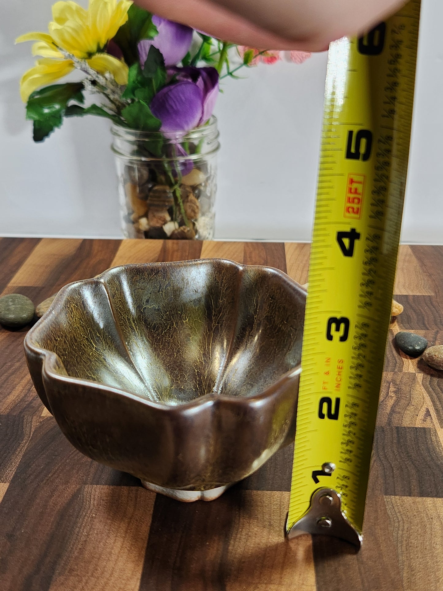 Master Lian Hong Da Silver Vein Flower-Shaped Cup