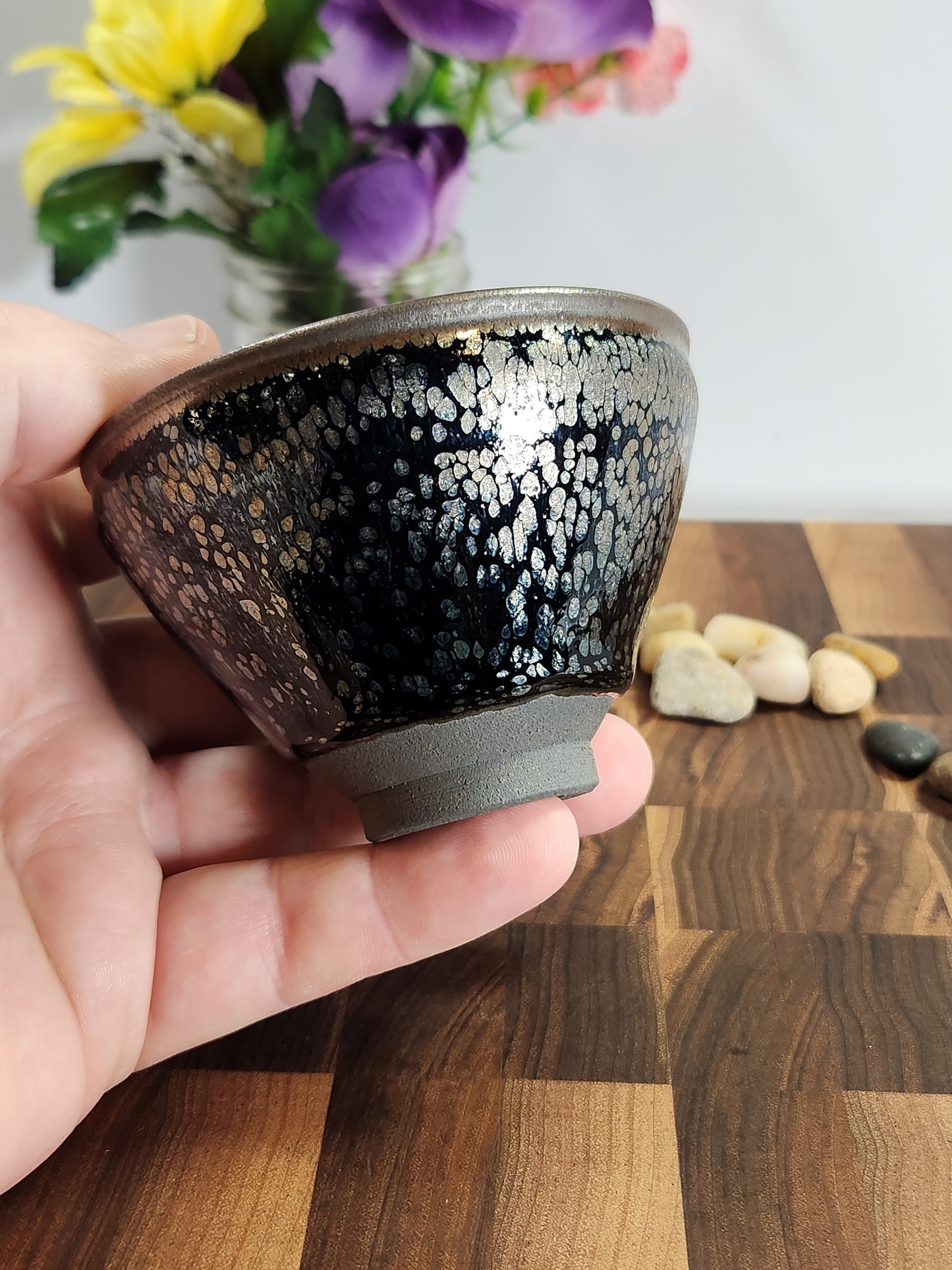 Peacock Feather Oil-Spot Jian-Style Tea Bowl
