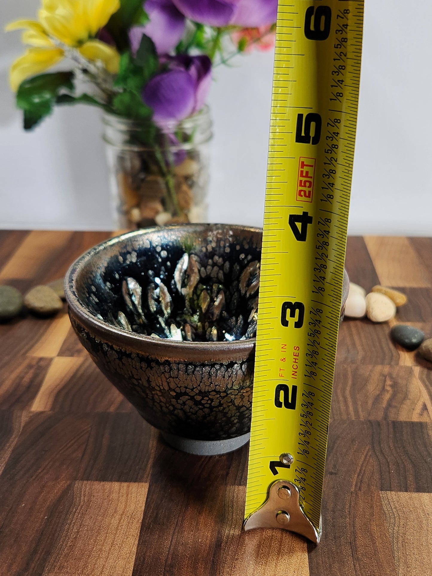 Peacock Feather Oil-Spot Jian-Style Tea Bowl