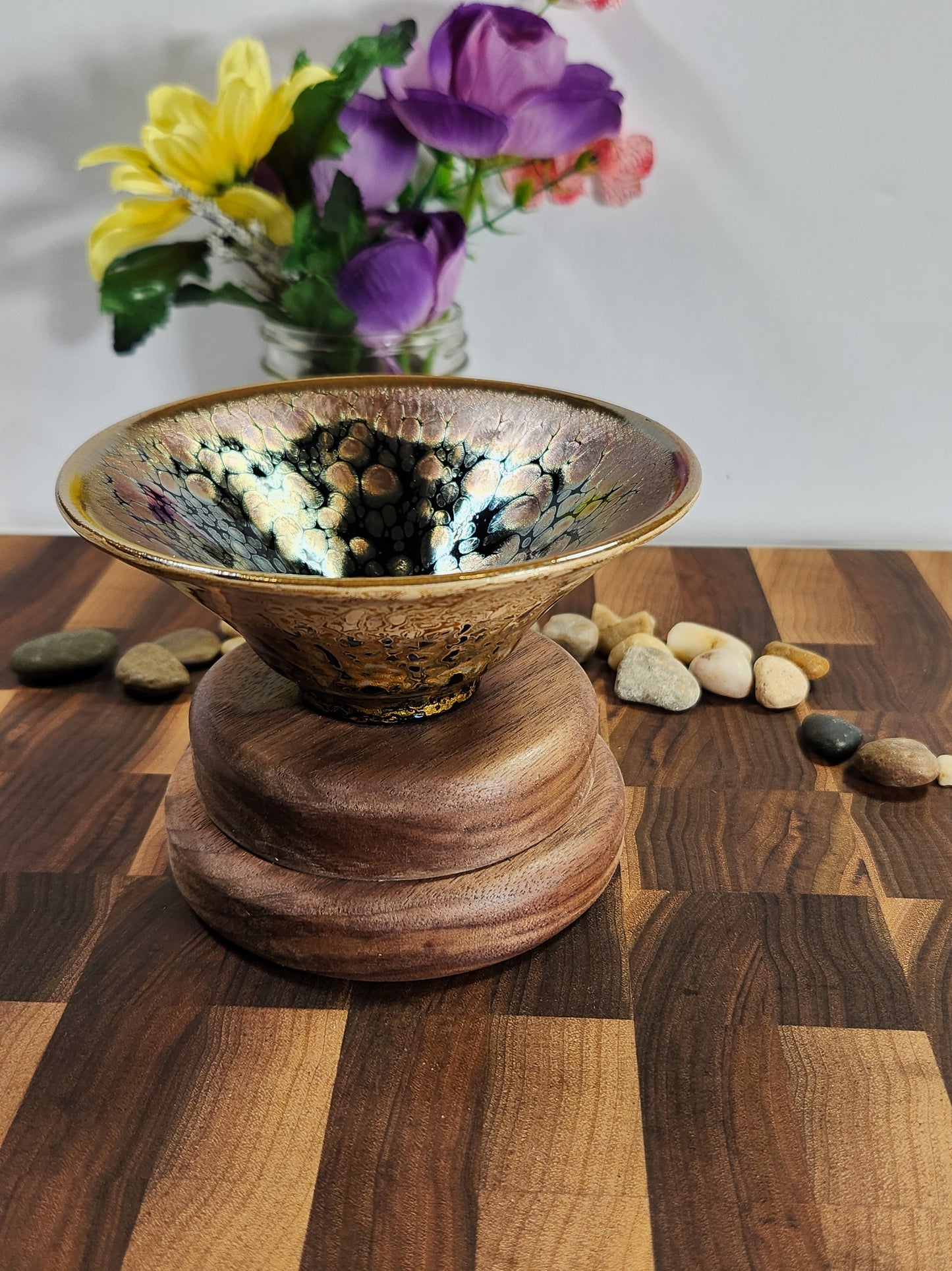 Daqi Hundred Flower Hat-Shaped Tea Cup
