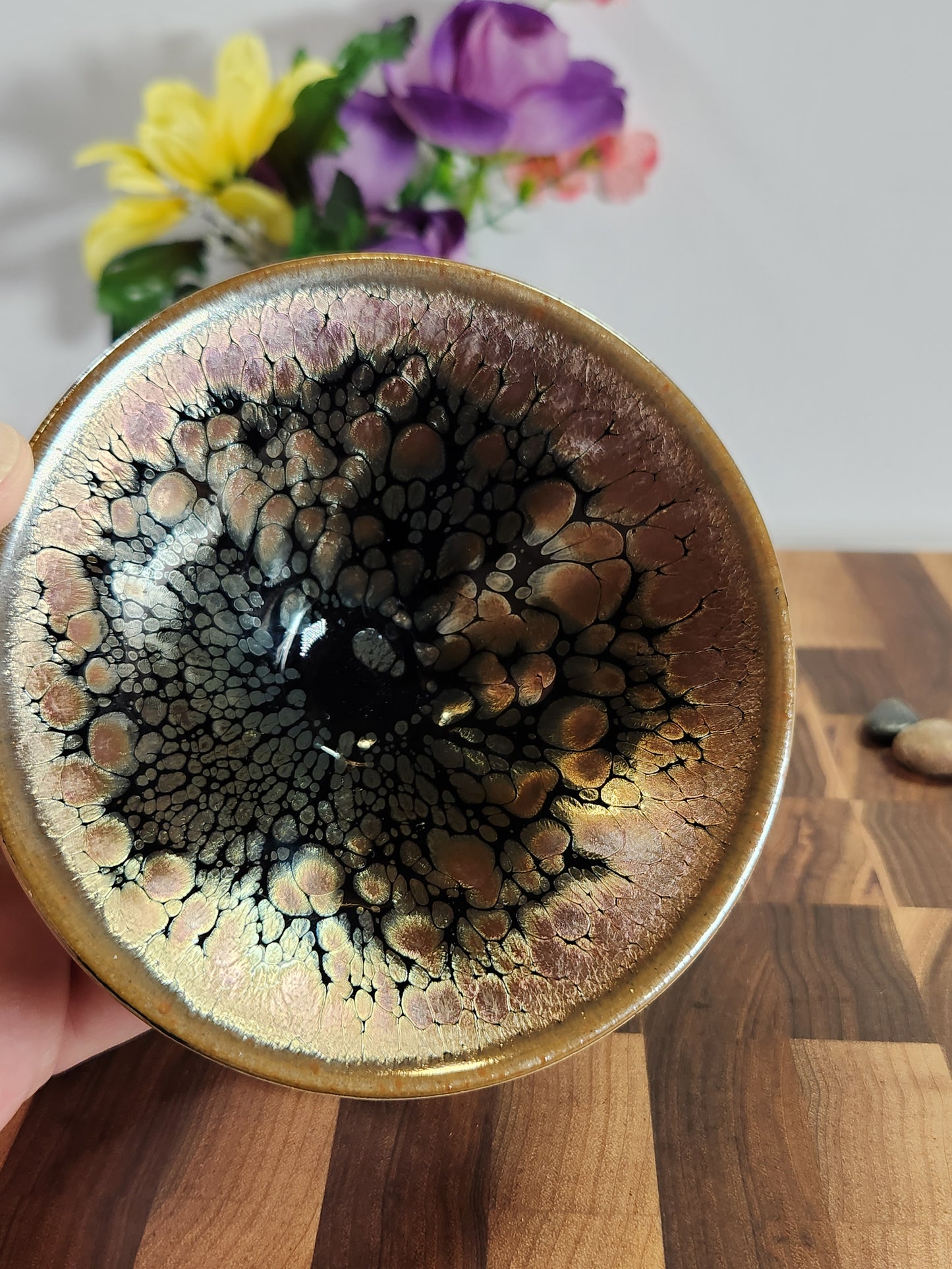 Daqi Hundred Flower Hat-Shaped Tea Cup